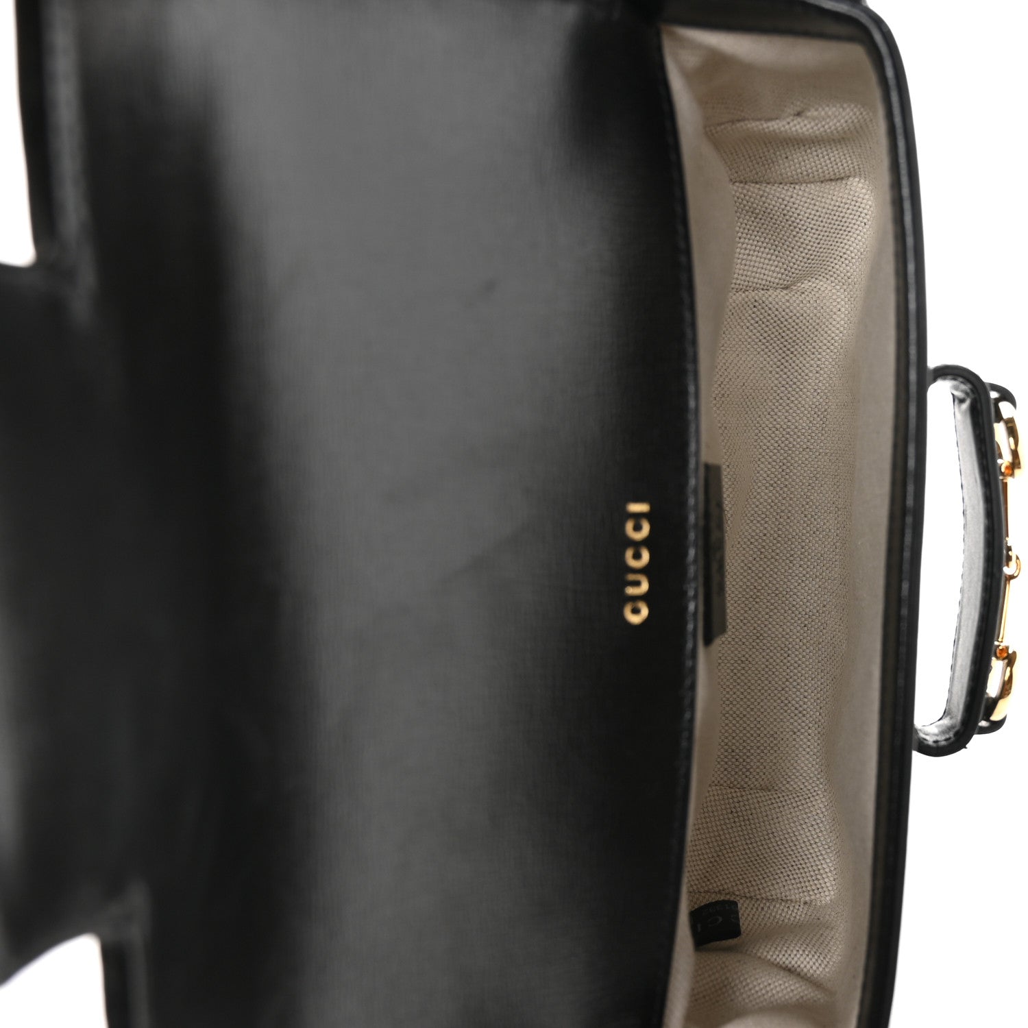 Azalea Calfskin Web Mini Horsebit 1955 Shoulder Bag Black