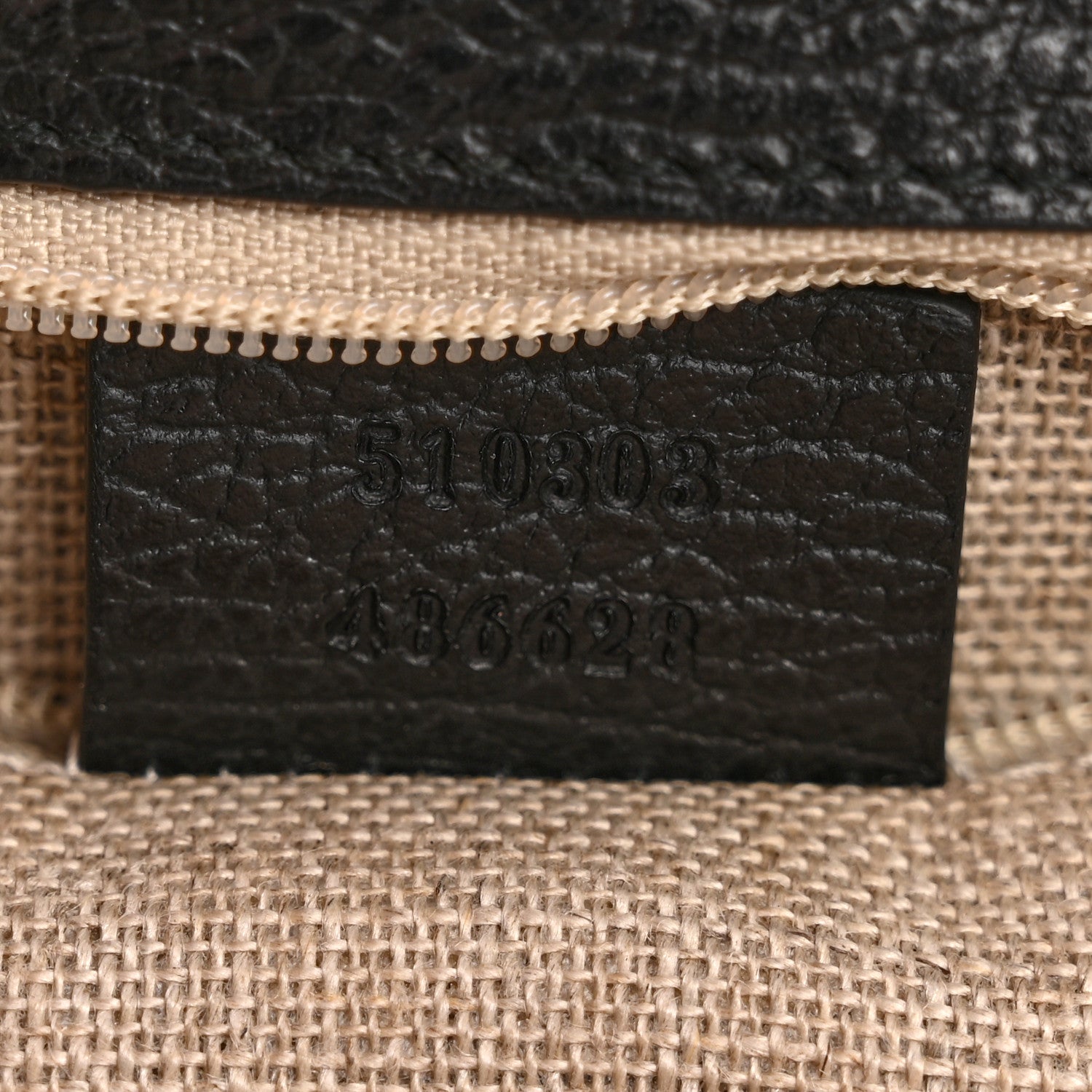 Dollar Calfskin Interlocking G Shoulder Bag Black