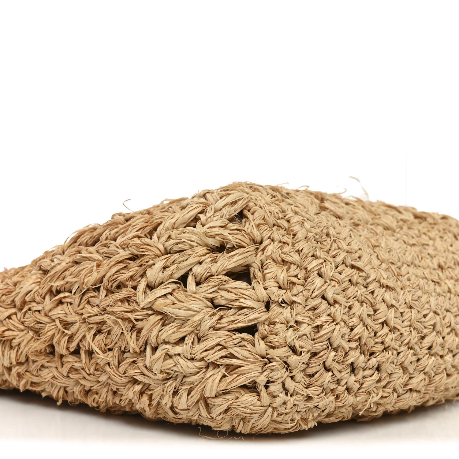 Straw Raffia Tote Natural Pink