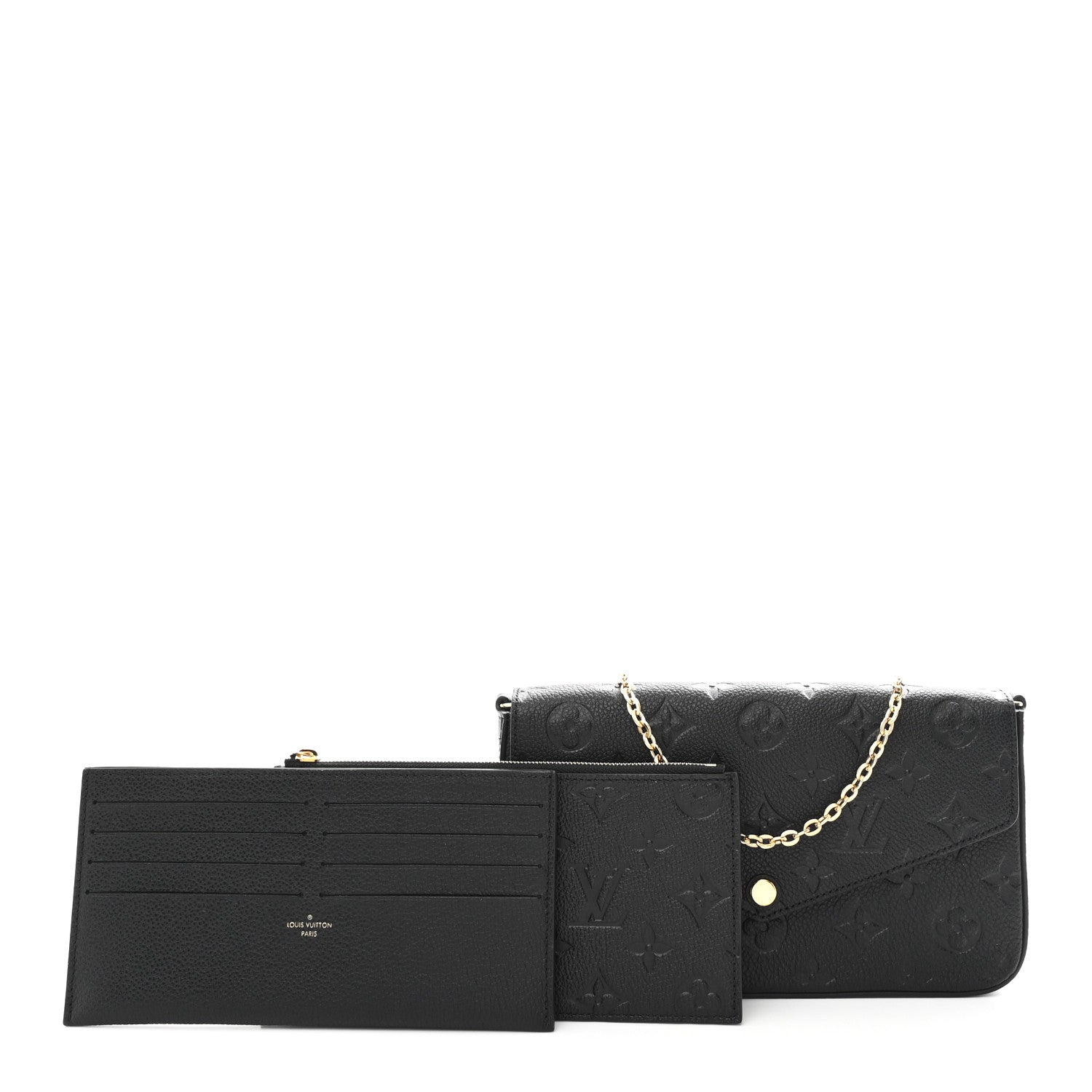 Empreinte Pochette Felicie Chain Wallet Black