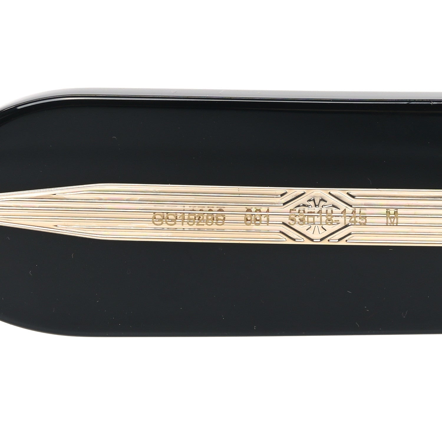 Acetate Rectangle Frame Sunglasses GG1528S Black