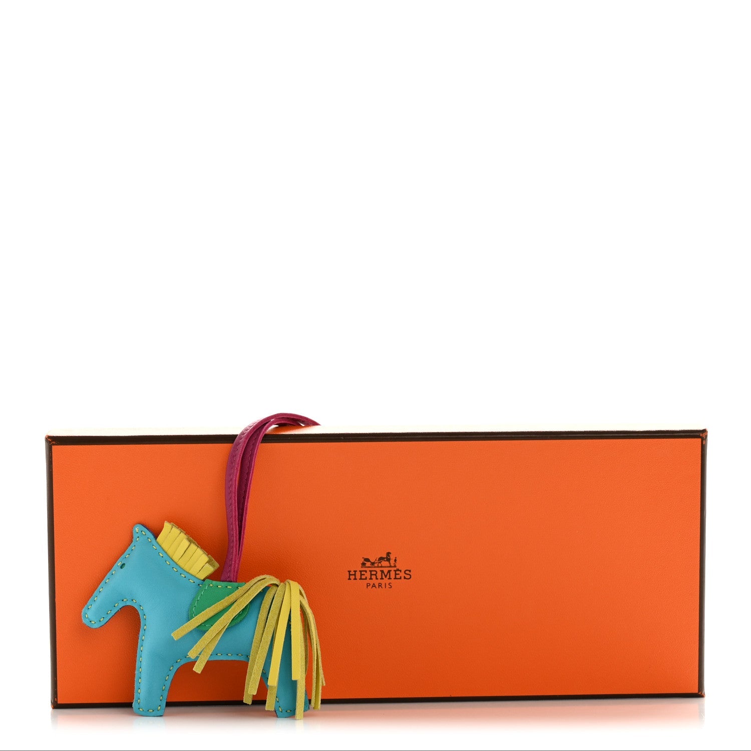 Milo Lambskin Grigri Reversible Rodeo Bag Charm PM Bleu Azteque Menthe Soufre Tosca Bleu Electrique Rose Shocking
