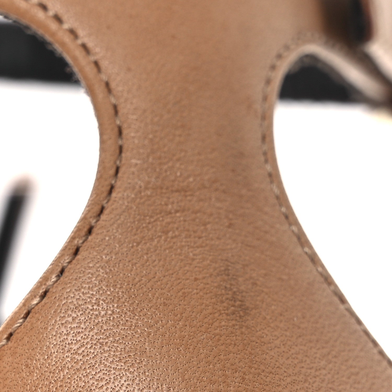 Calfskin Cassandra 100 Sandals 38.5 Gold Brown