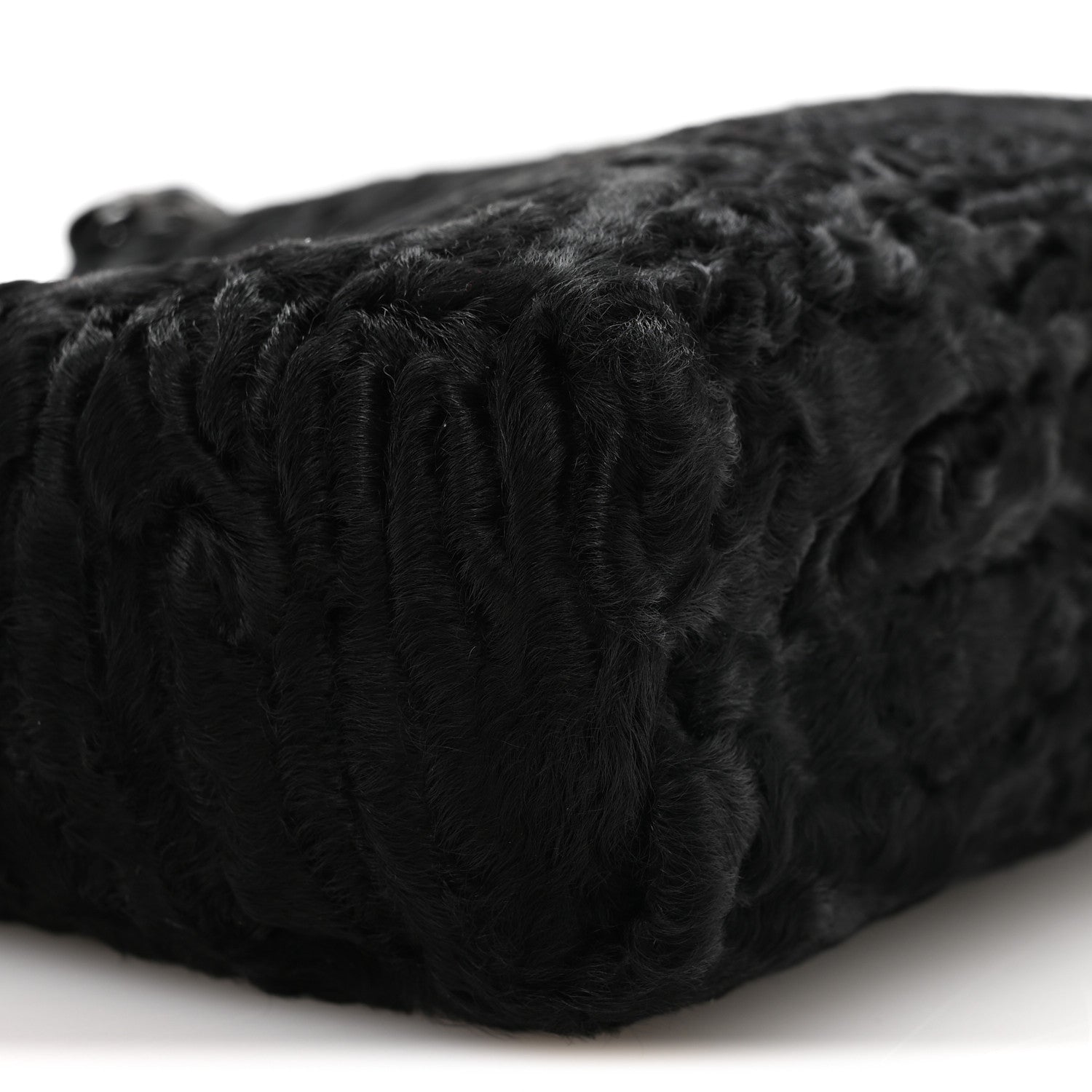 Persian Lamb Fur Tote Black