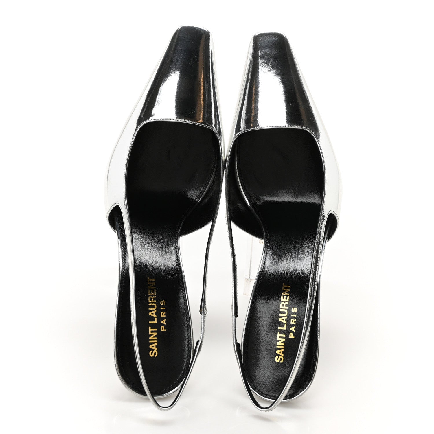 Patent Tom 90 Dream Slingback Pumps 40 Argento