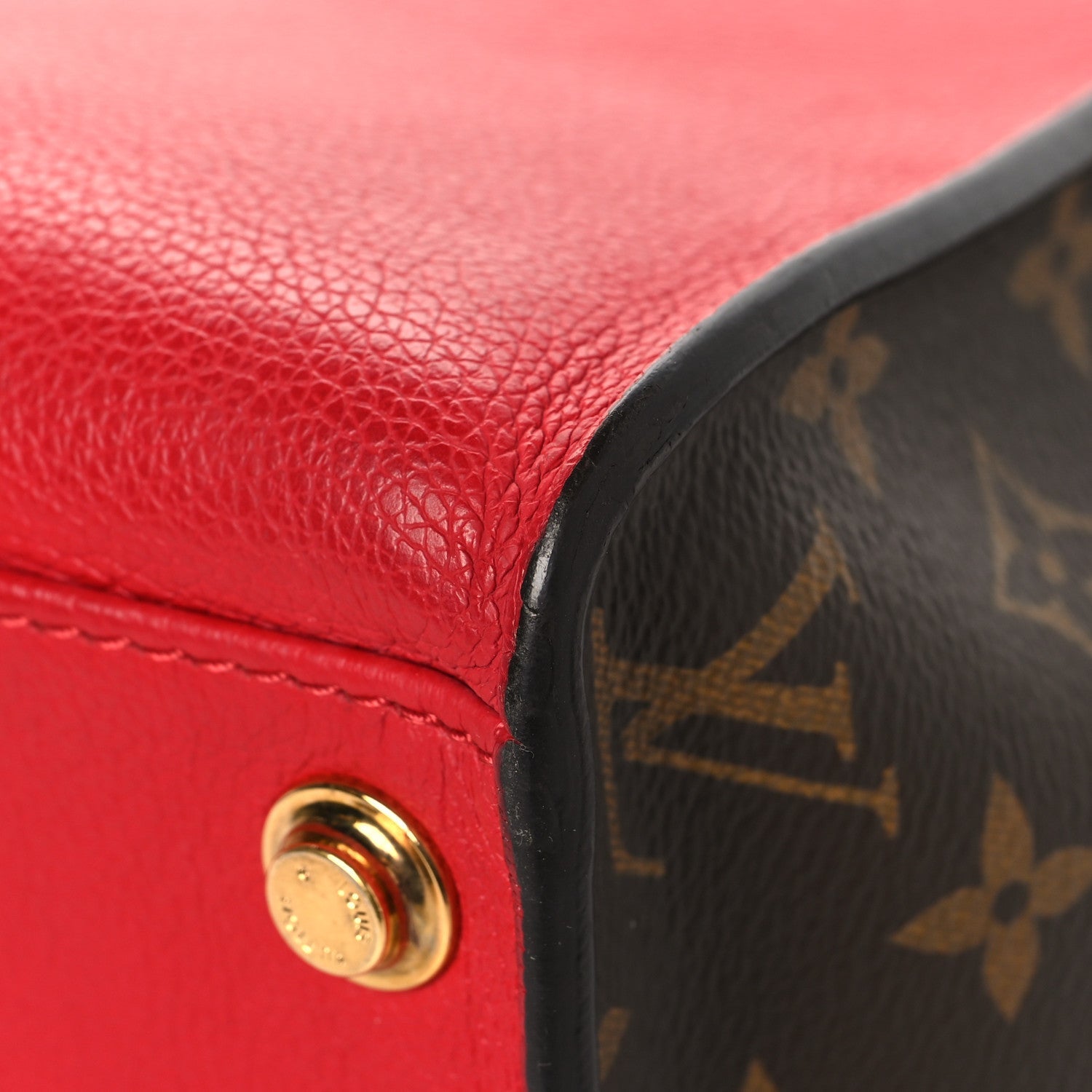 Calfskin Monogram On My Side Pirate Red