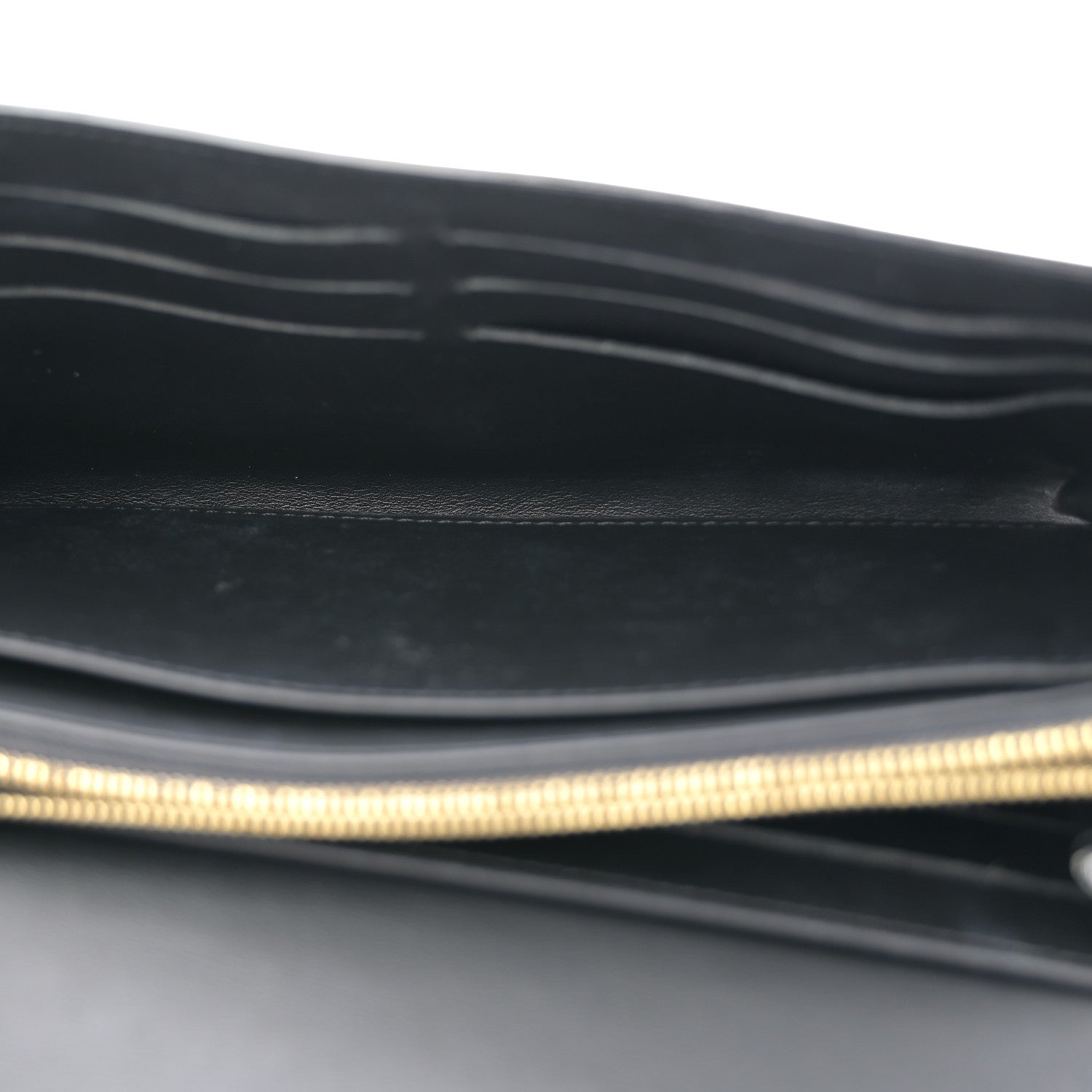 Patent Louise Clutch Black