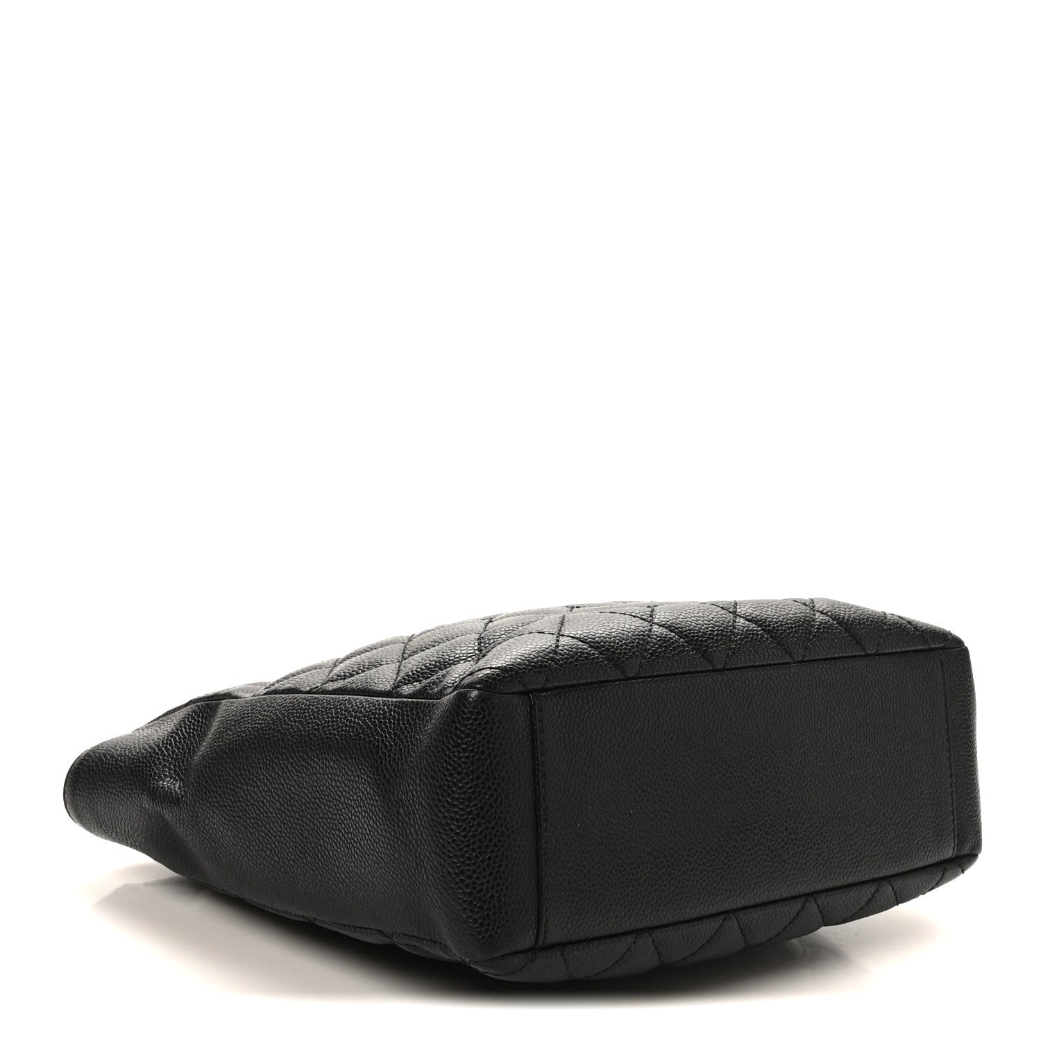 Caviar Quilted Petit Shopping Tote PST Black