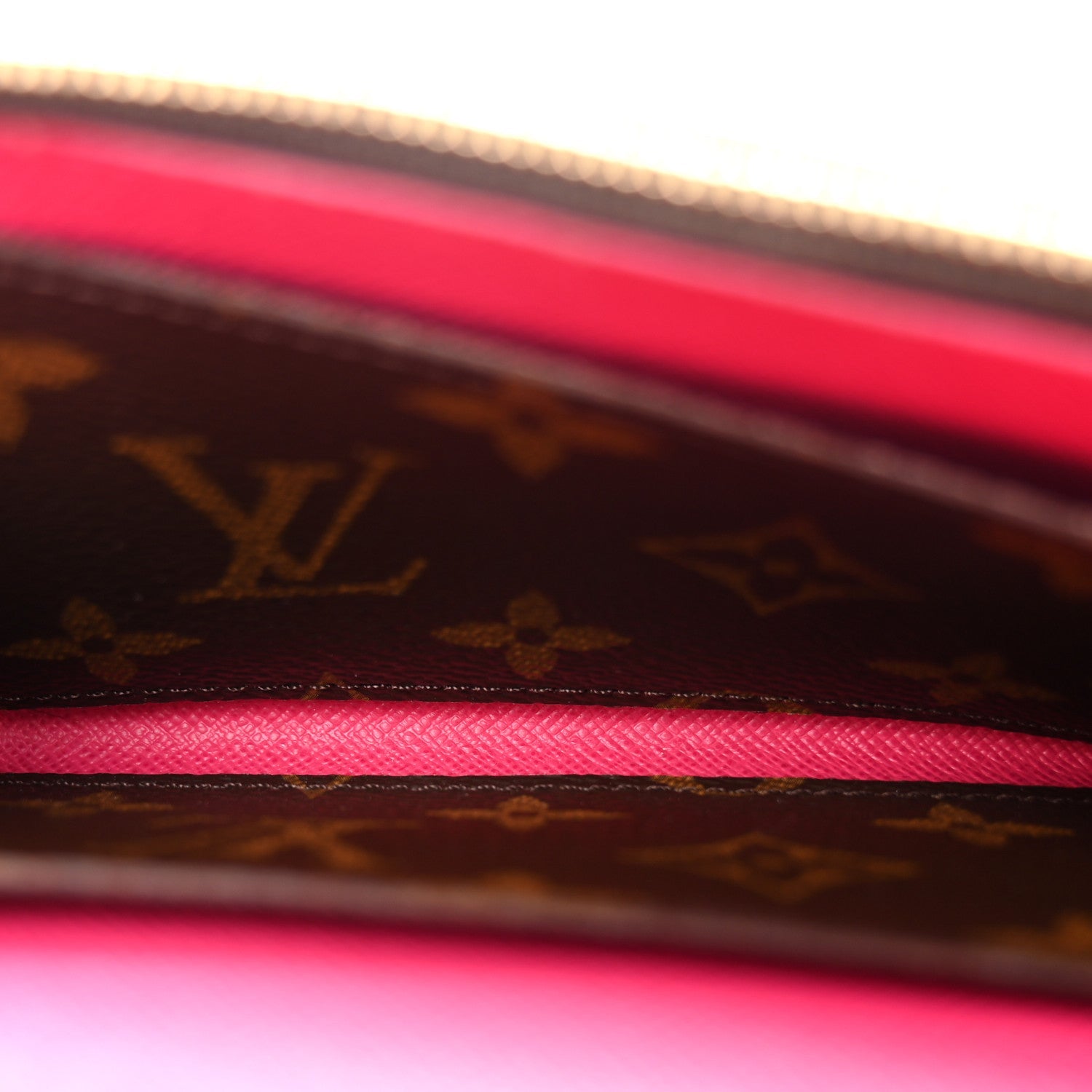 Monogram Bloom Flower Emilie Wallet Fuchsia