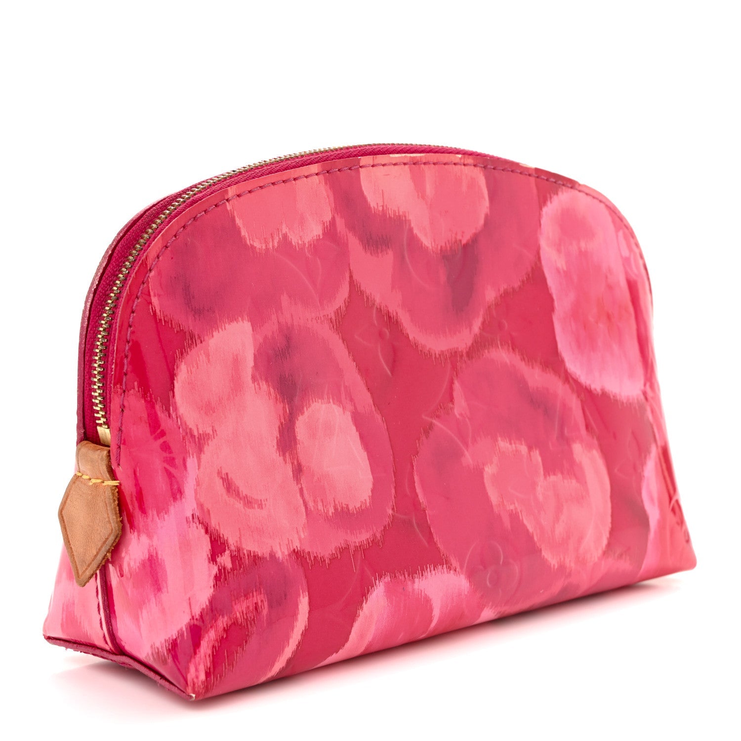 Vernis Ikat Cosmetic Pouch Rose Indien