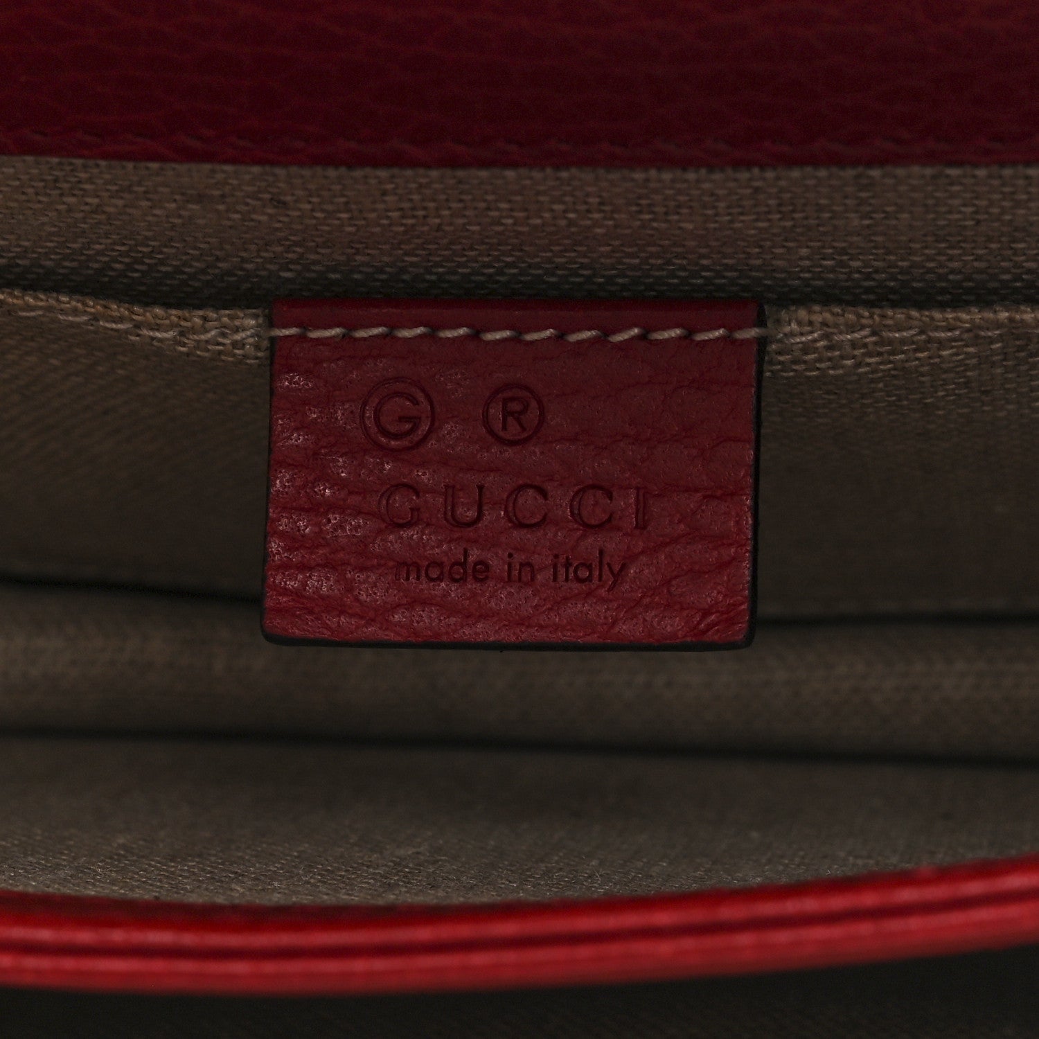 Dollar Calfskin Small Interlocking G Shoulder Bag Red