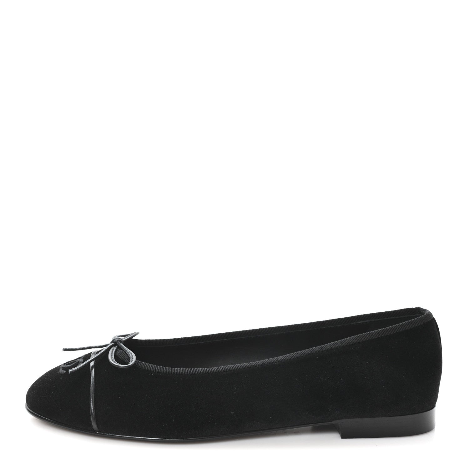 Suede Cap Toe CC Ballerina Flats 41 Black