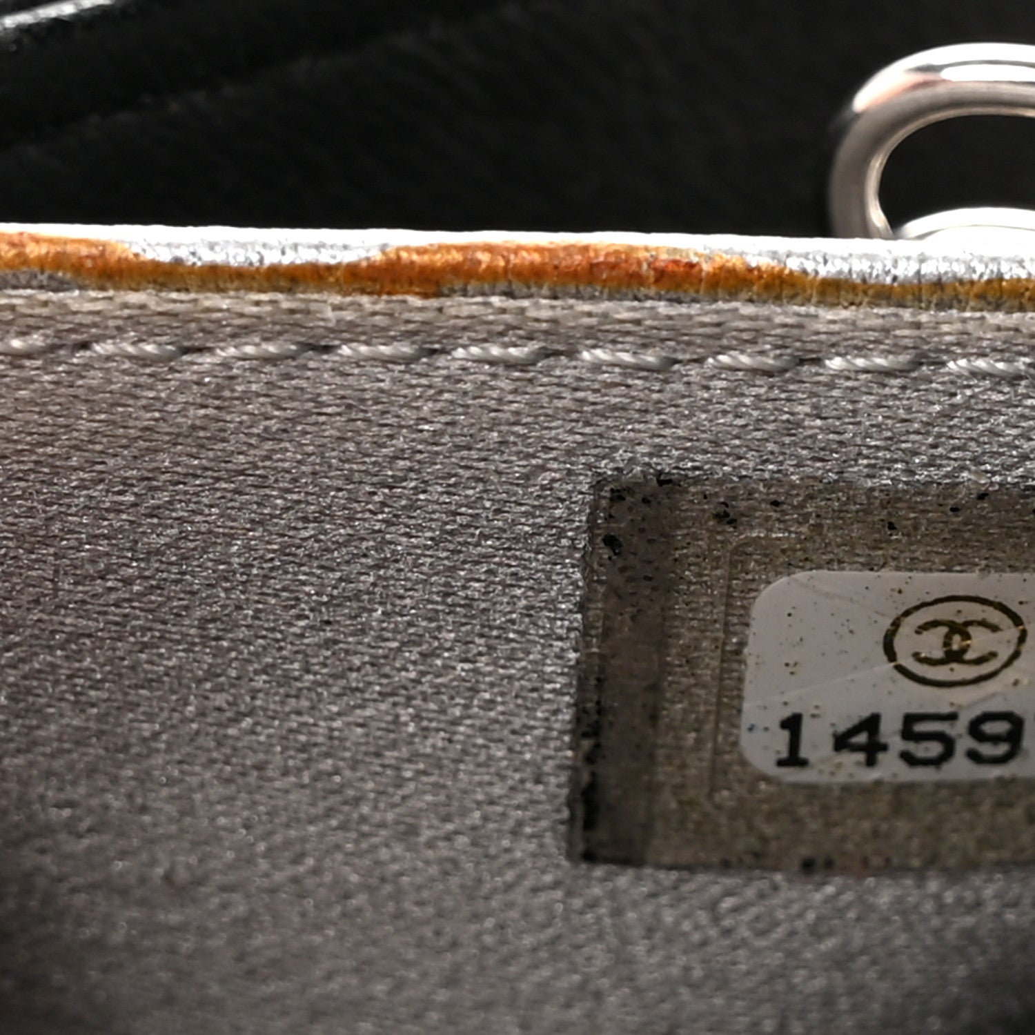 Lambskin Camellia Embossed 6 Key Holder Black