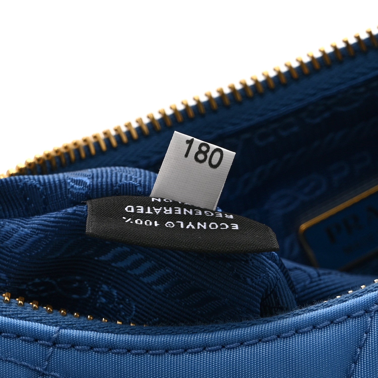 Re-Nylon Saffiano Stitched Mini Re-Edition 1995 Chaine Shoulder Bag Blue