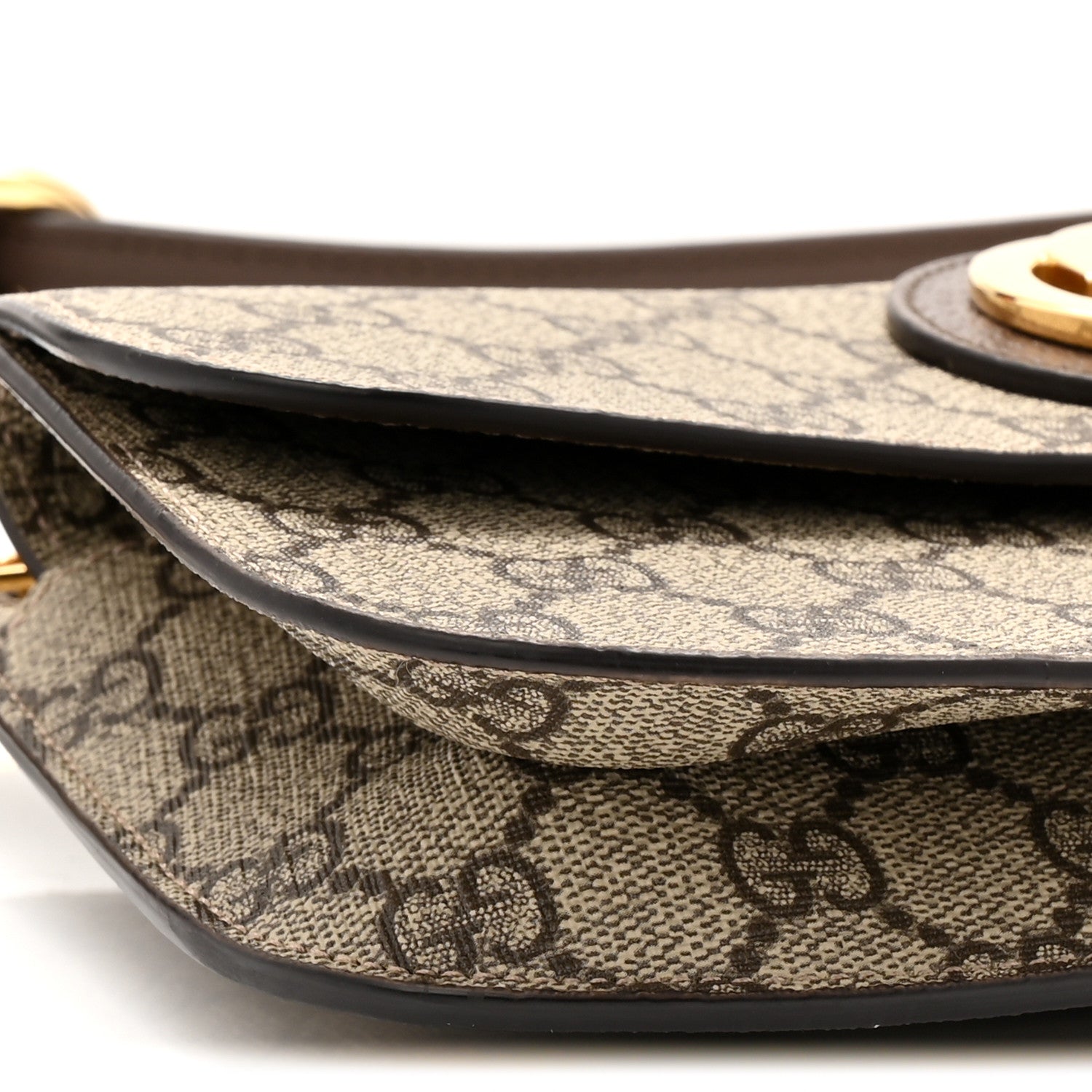 GG Supreme Monogram Textured Dollar Calfskin Blondie Belt Bag Beige Ebony New Acero