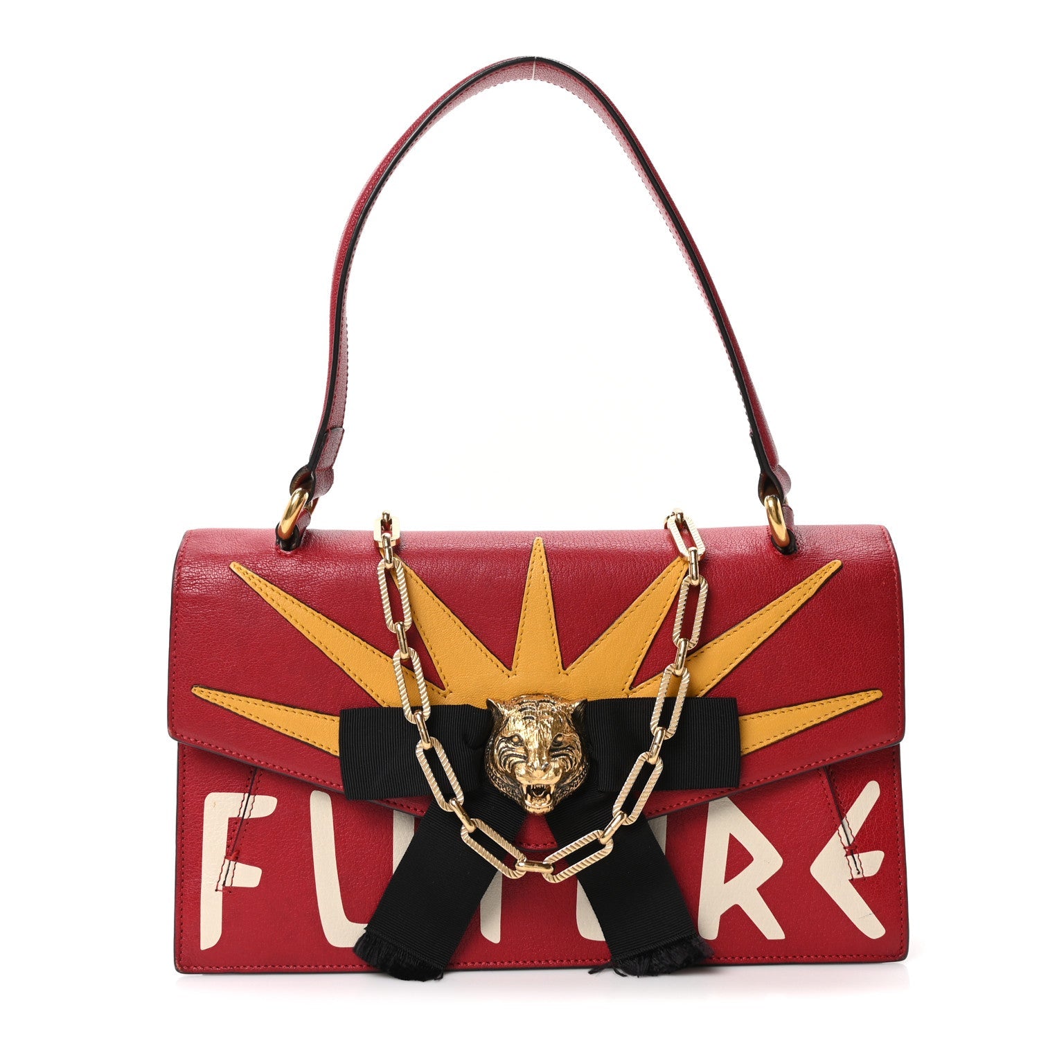 Calfskin Osiride Future Top Handle Bag Red