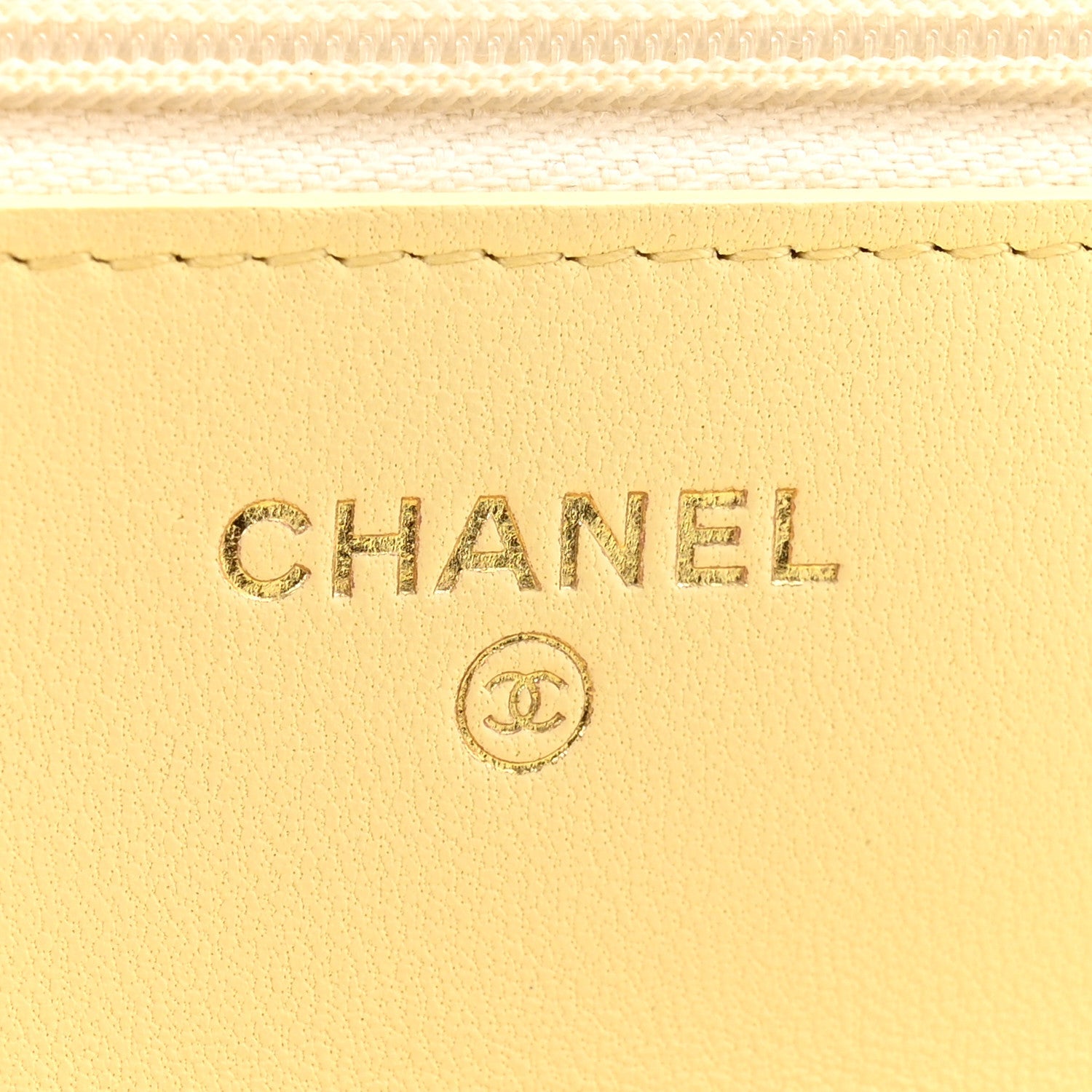 Lambskin Quilted Sweet Camellia Wallet on Chain WOC Yellow