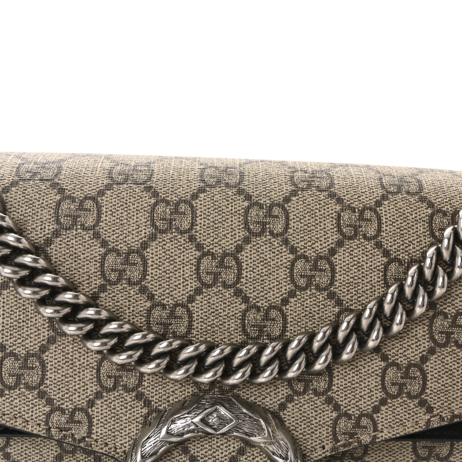 GG Supreme Monogram Small Dionysus Shoulder Bag Black