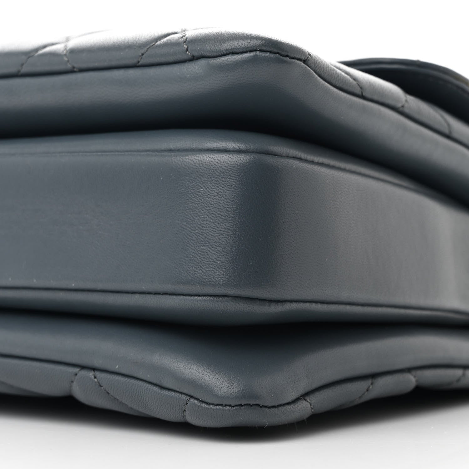Lambskin Quilted Medium Trendy CC Flap Dual Handle Bag Dark Grey