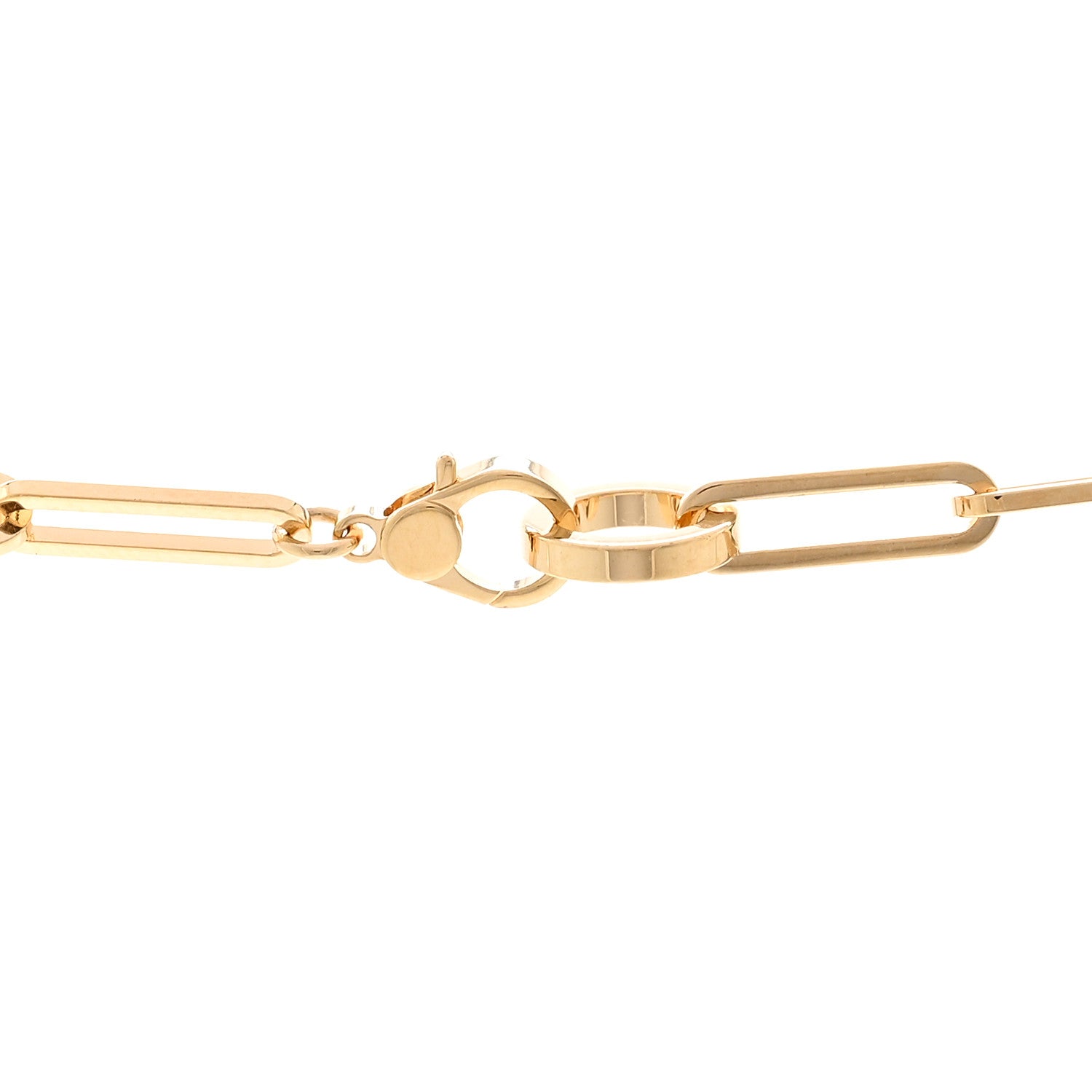 18K Yellow Gold Diamond Pave Kelly Chaine Choker Necklace