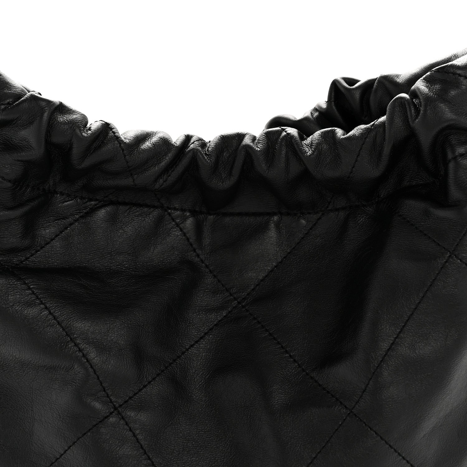 Shiny Calfskin Quilted Small Chanel 22 Black