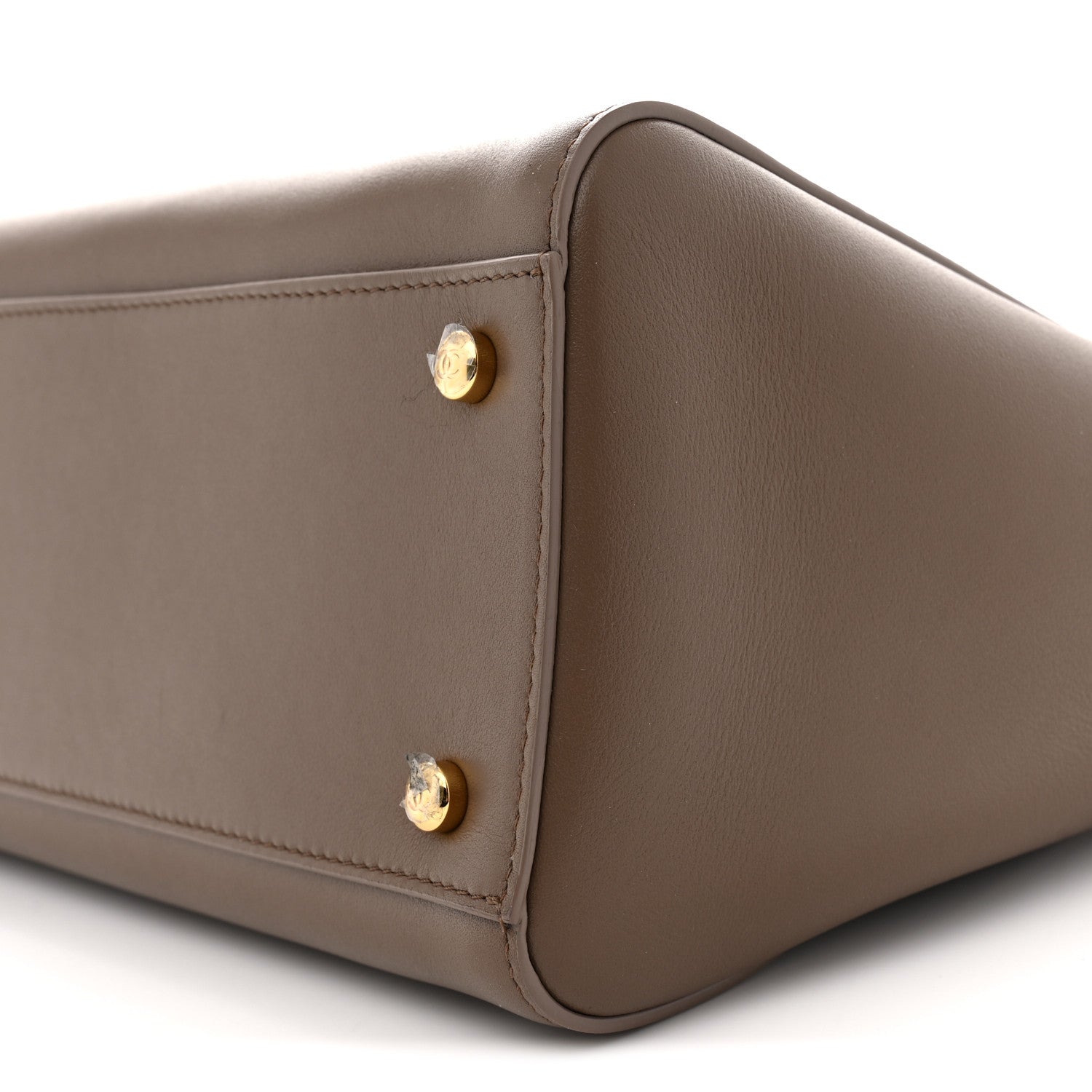 Calfskin Archetype Small Shopping Tote Brown