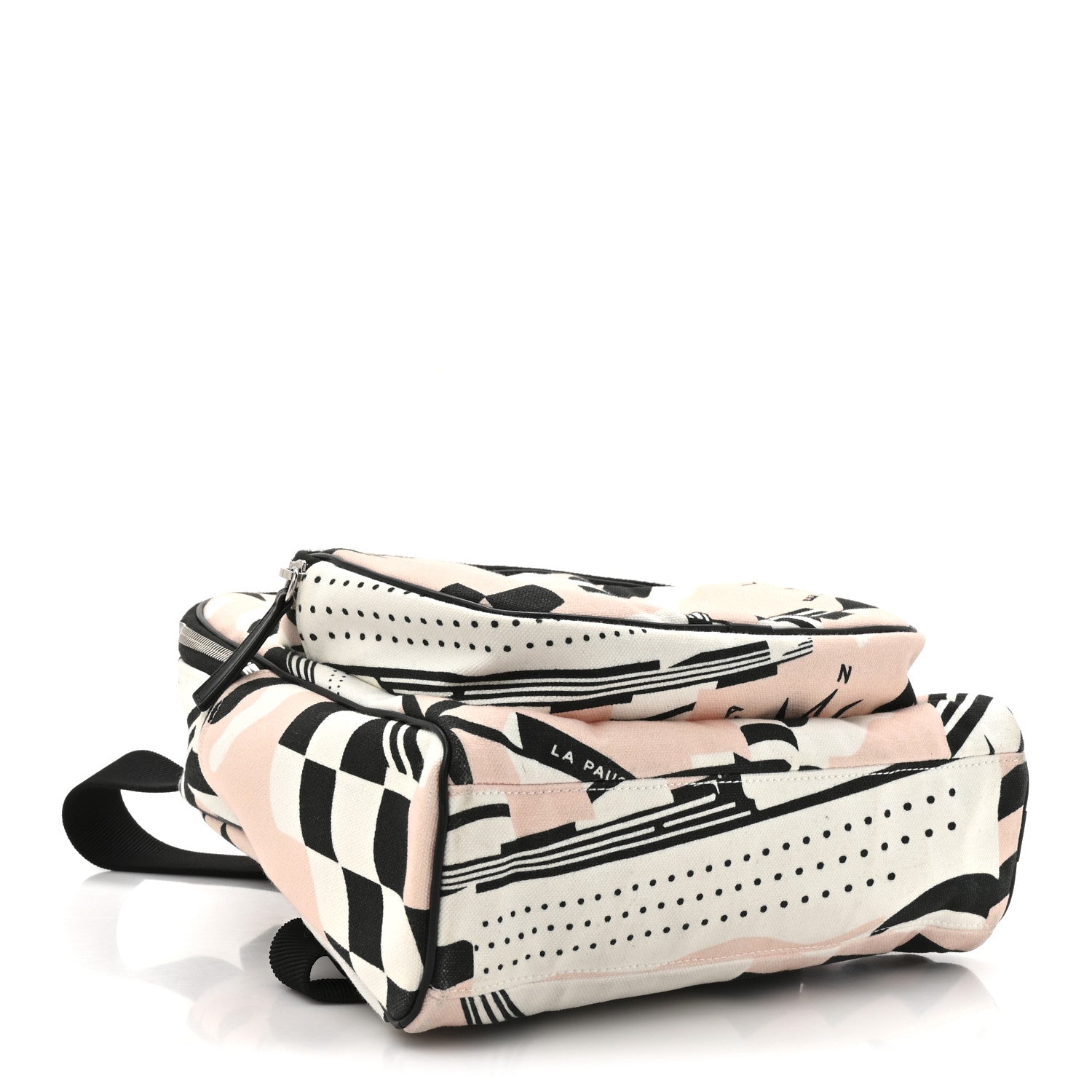 Canvas Cruise La Pausa Print Backpack Pink White Black