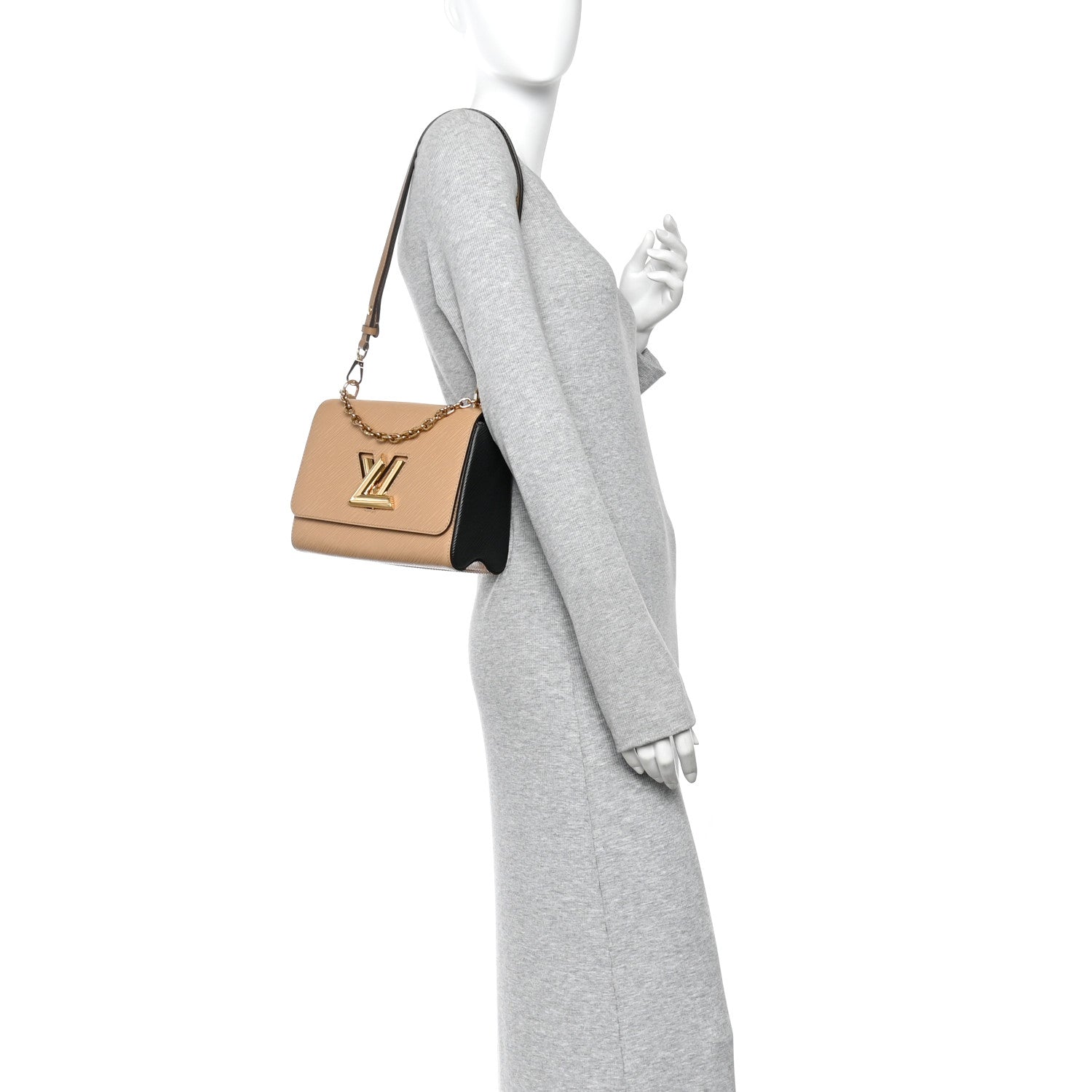 Epi Twist Shoulder Bag MM Camel