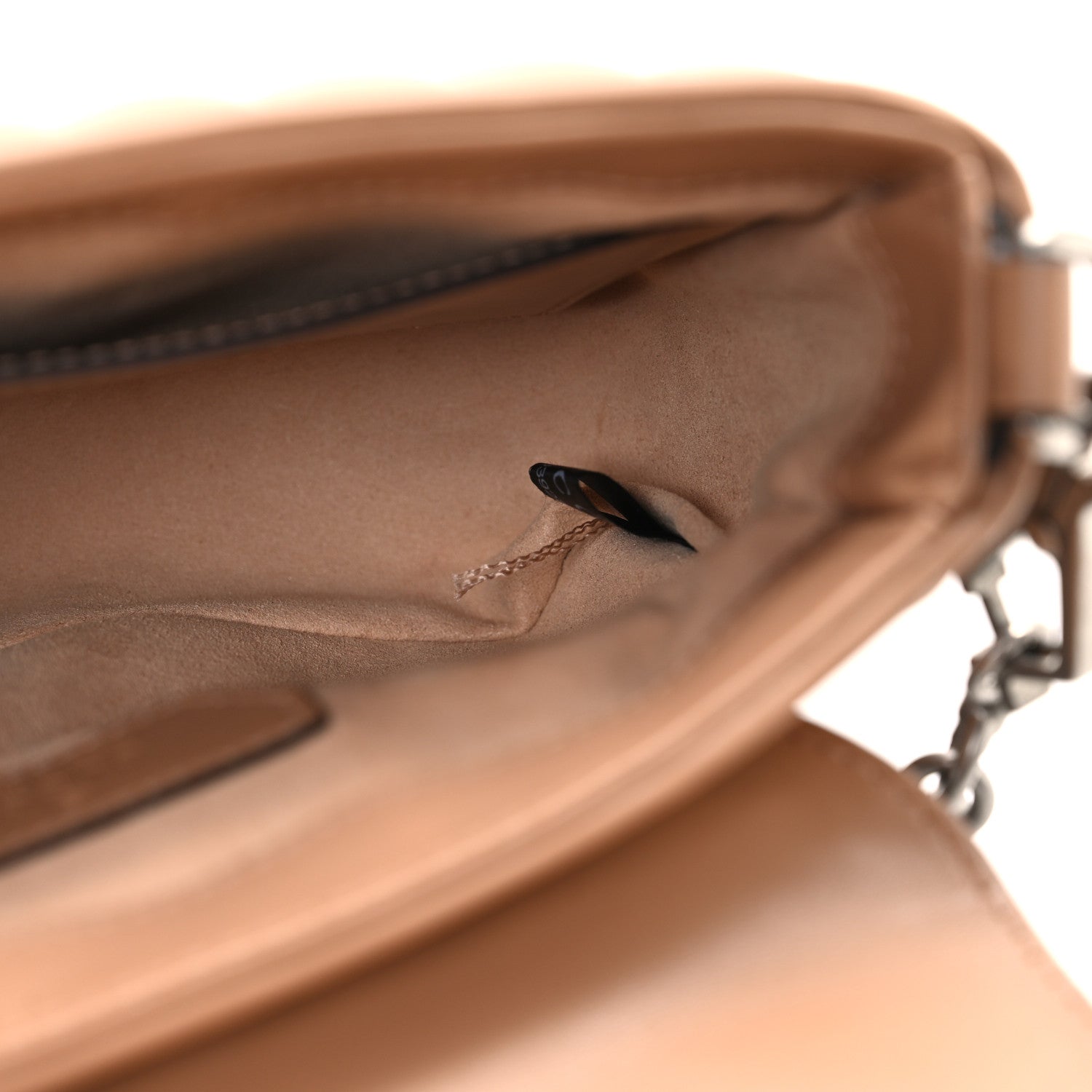 Calfskin Matelasse Aria Mini GG Marmont Top Handle Shoulder Bag Camelia