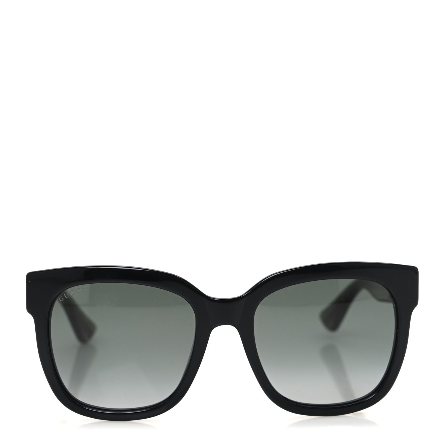 Acetate Square Frame Web Glitter Sunglasses GG0034S Black Green