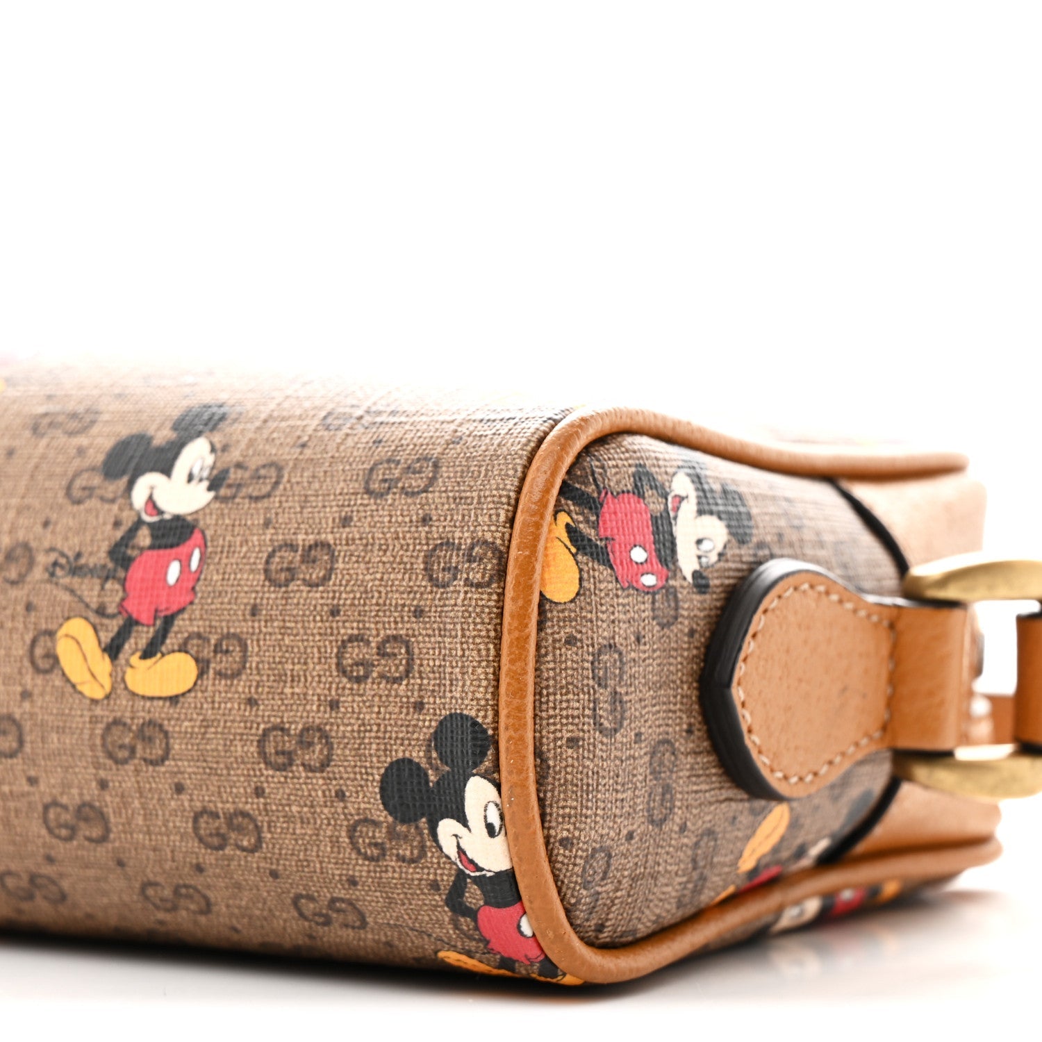 X DISNEY Mini Vintage GG Supreme Monogram Mickey Mouse Shoulder Bag Beige Vintage Sun Oil