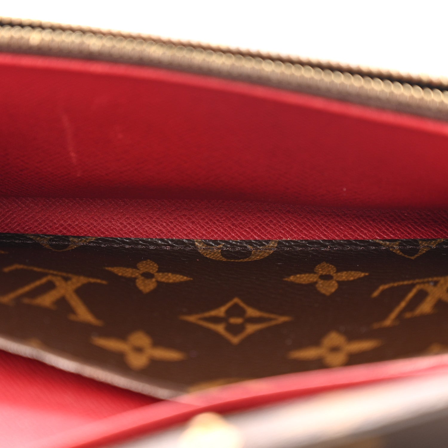 Monogram Emilie Wallet Rouge