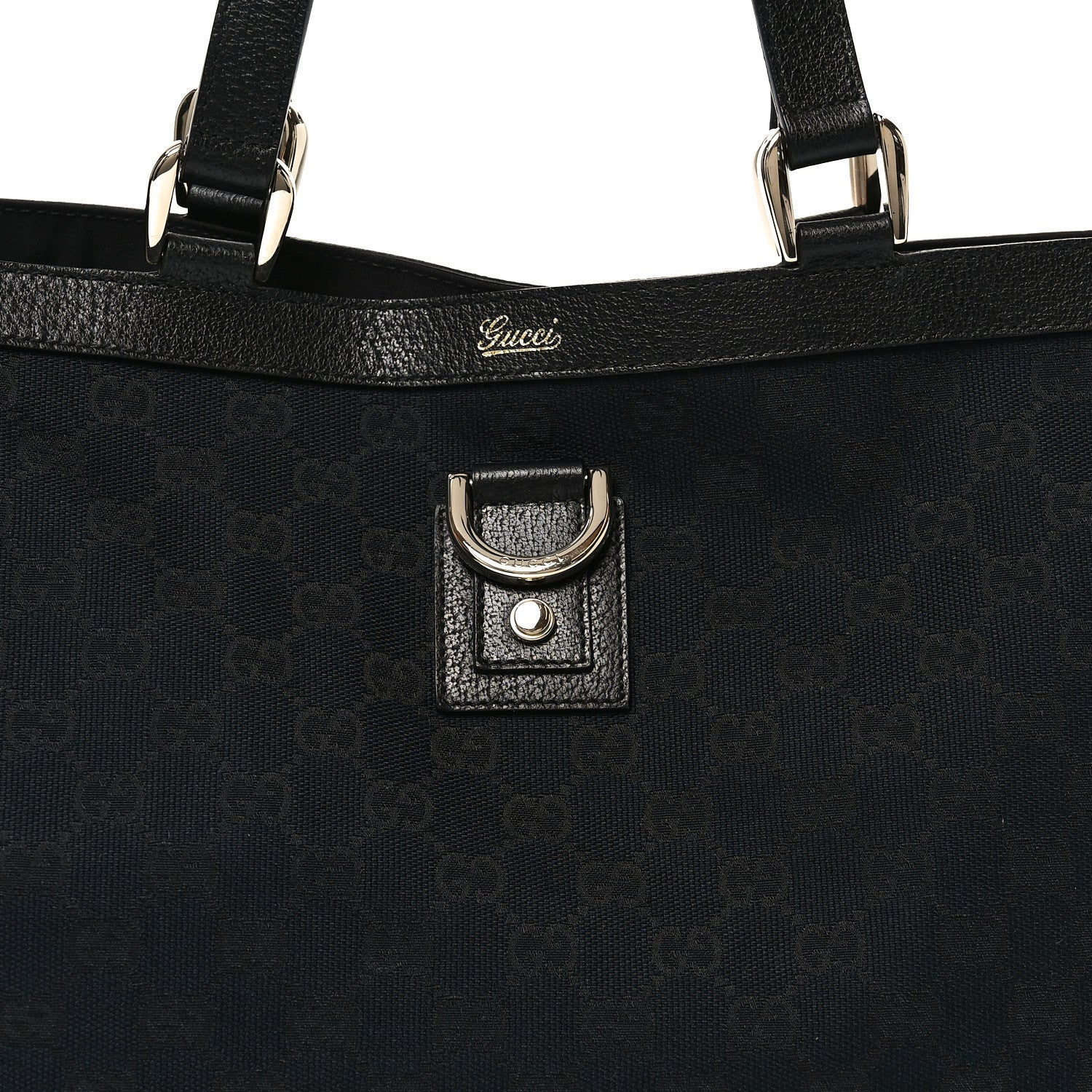 Monogram Large Abbey Tote Navy Black