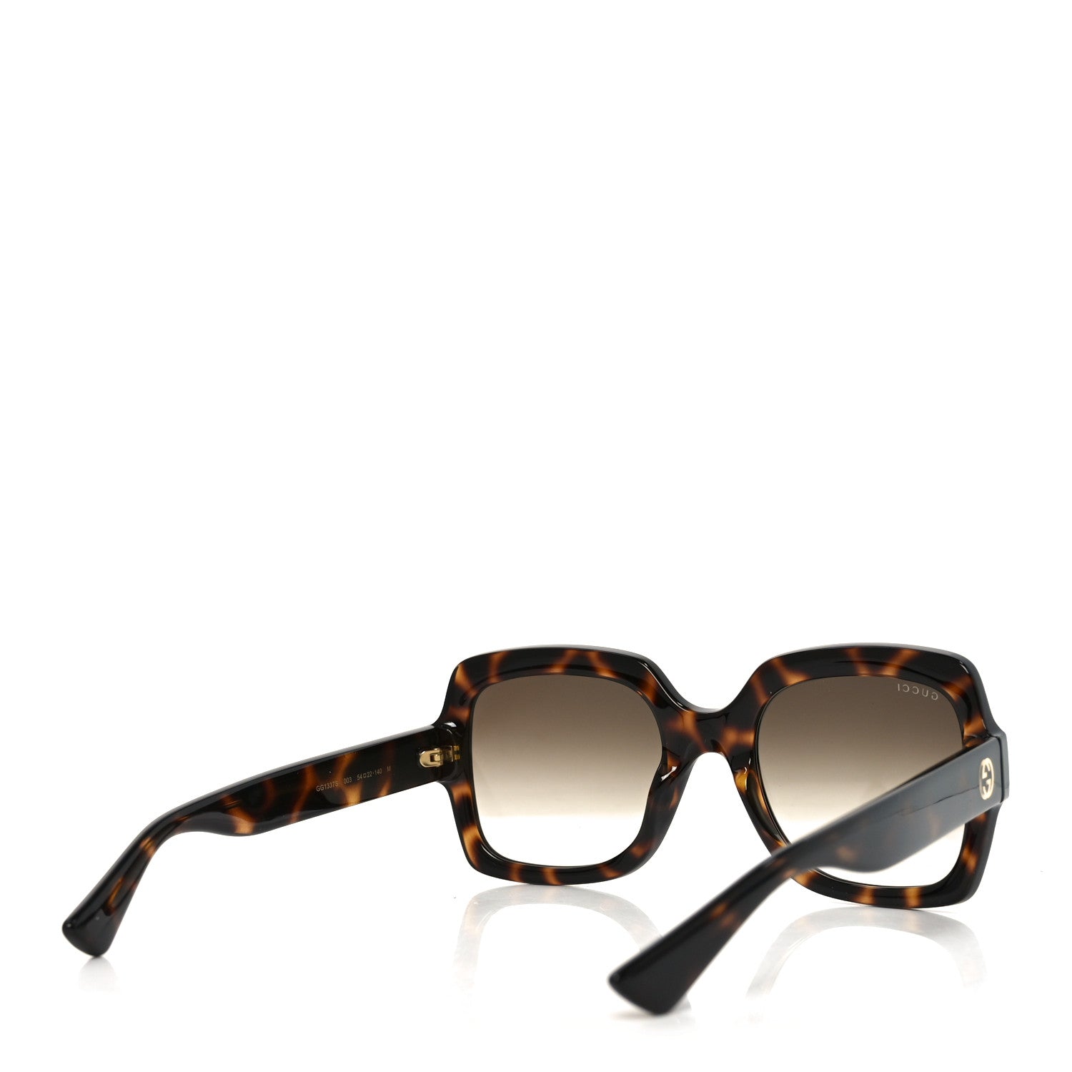 Acetate Square Frame Sunglasses GG1337S Havana