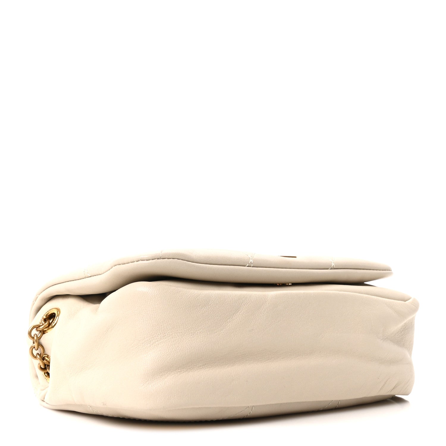 Lambskin Matelasse Monogram Mini Jamie 4.3 Crema Soft