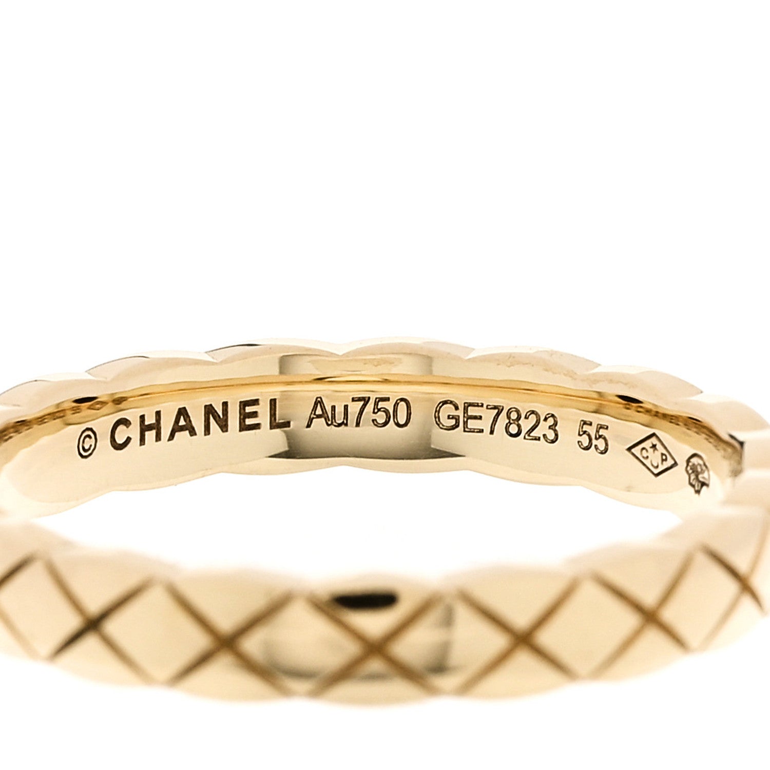 18K Yellow Gold Mini Coco Crush Ring 55 7.25