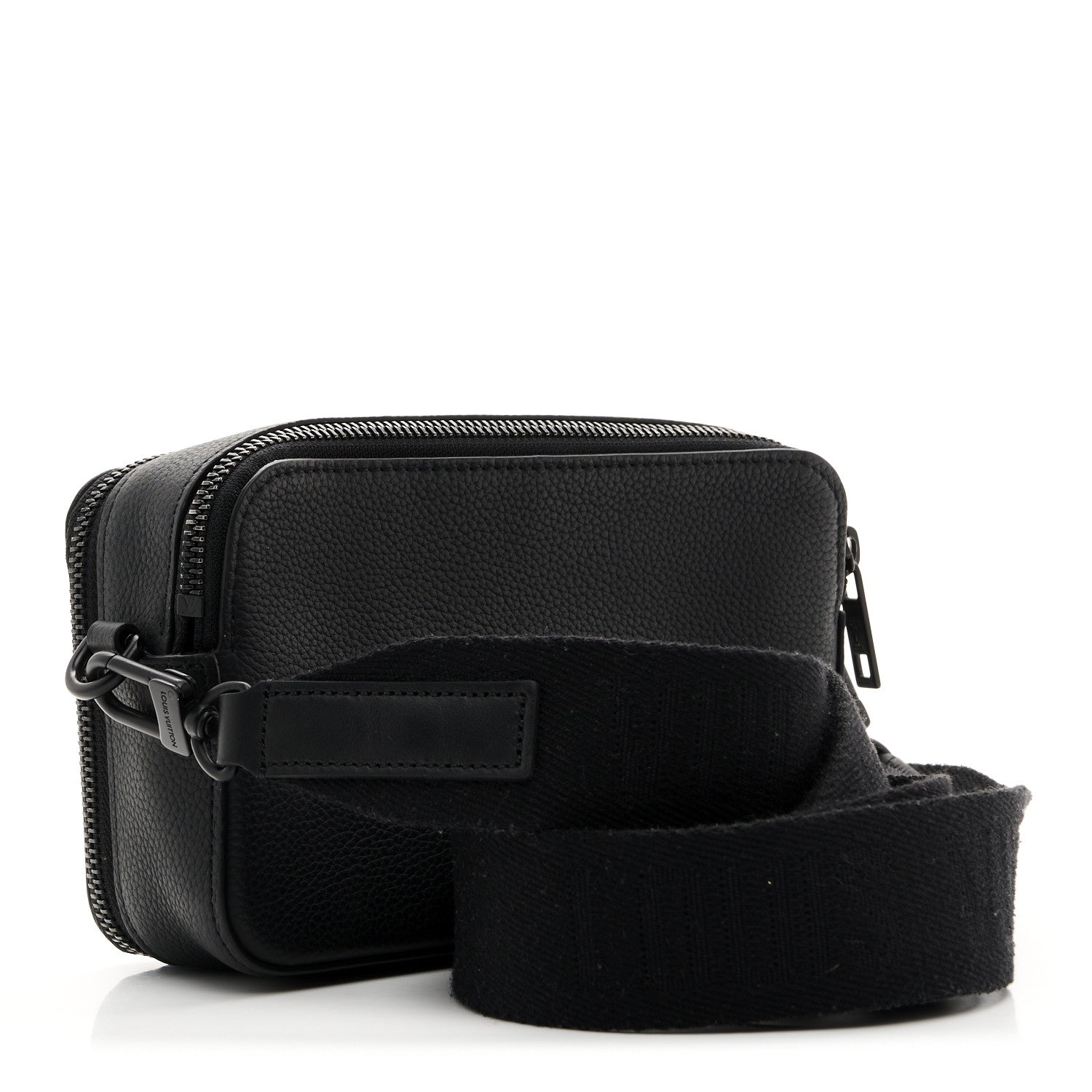 Calfskin Aerogram Alpha Wearable Wallet Black