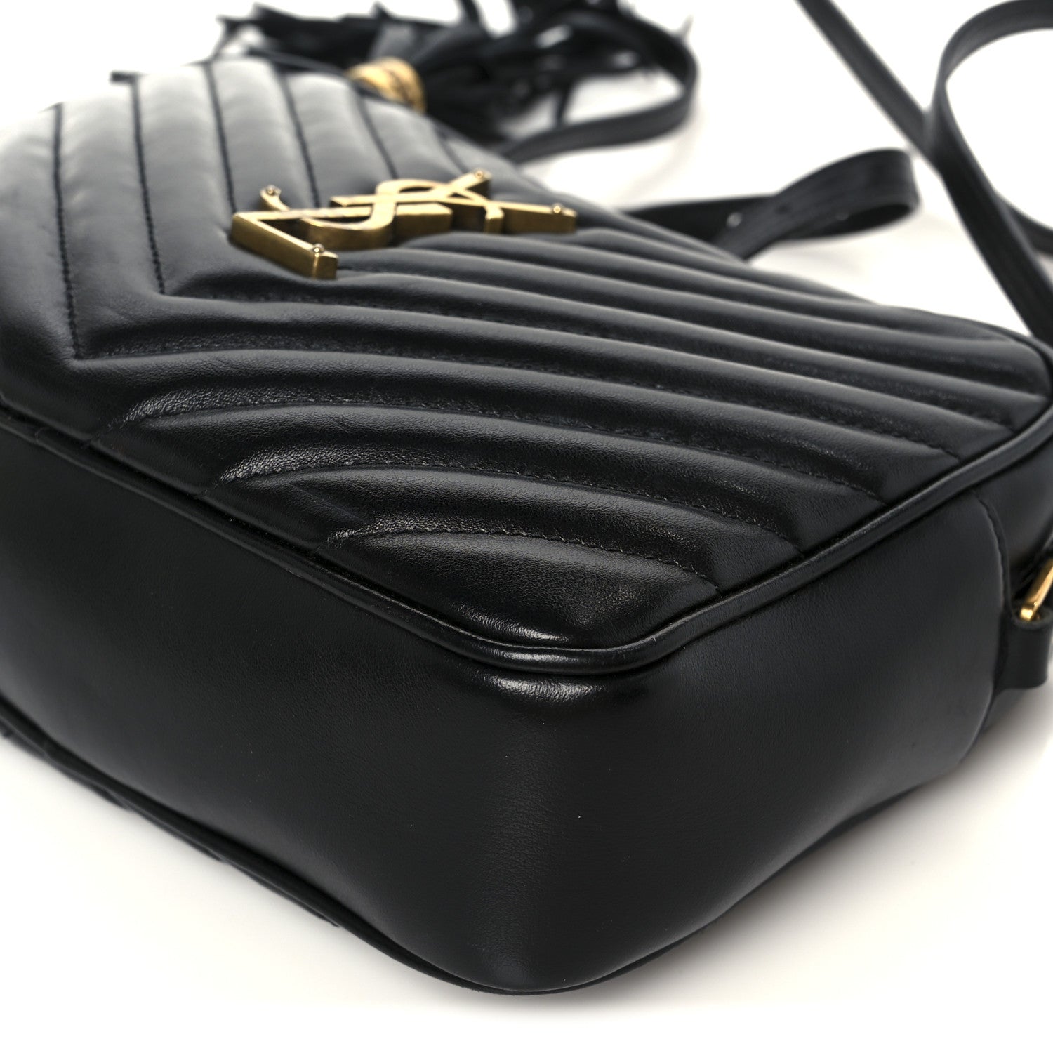 Calfskin Matelasse Monogram Lou Camera Bag Black