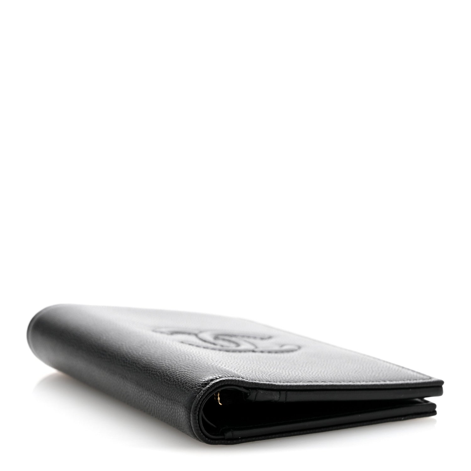Caviar Timeless Passport Holder Black
