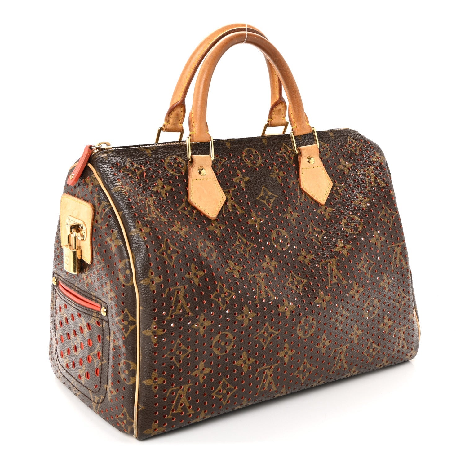 Monogram Perforated Speedy 30 Orange