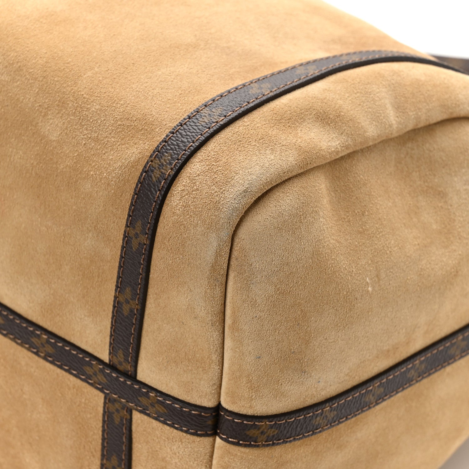 Suede Monogram Express MM Hazelnut