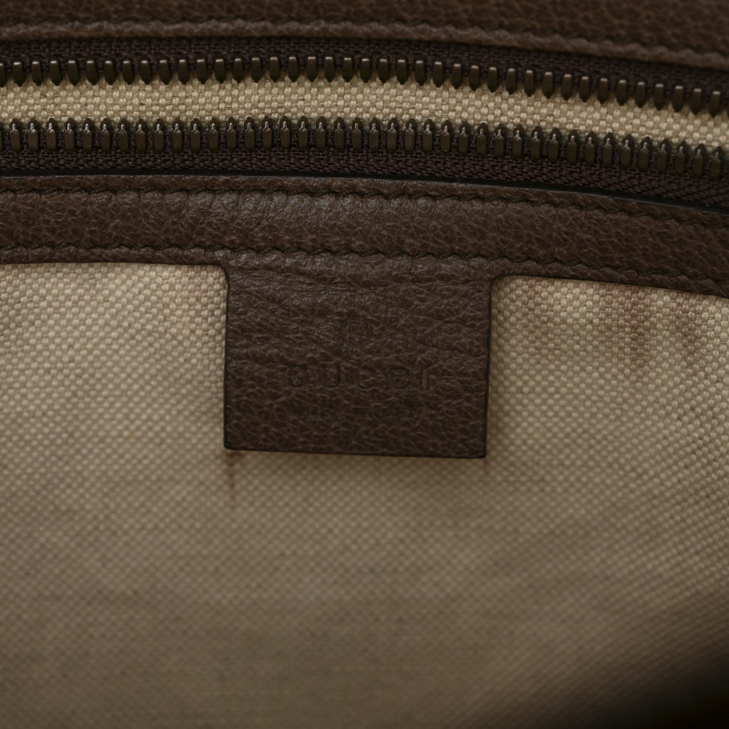 GG Supreme Monogram Web Medium Ophidia Messenger Bag Brown