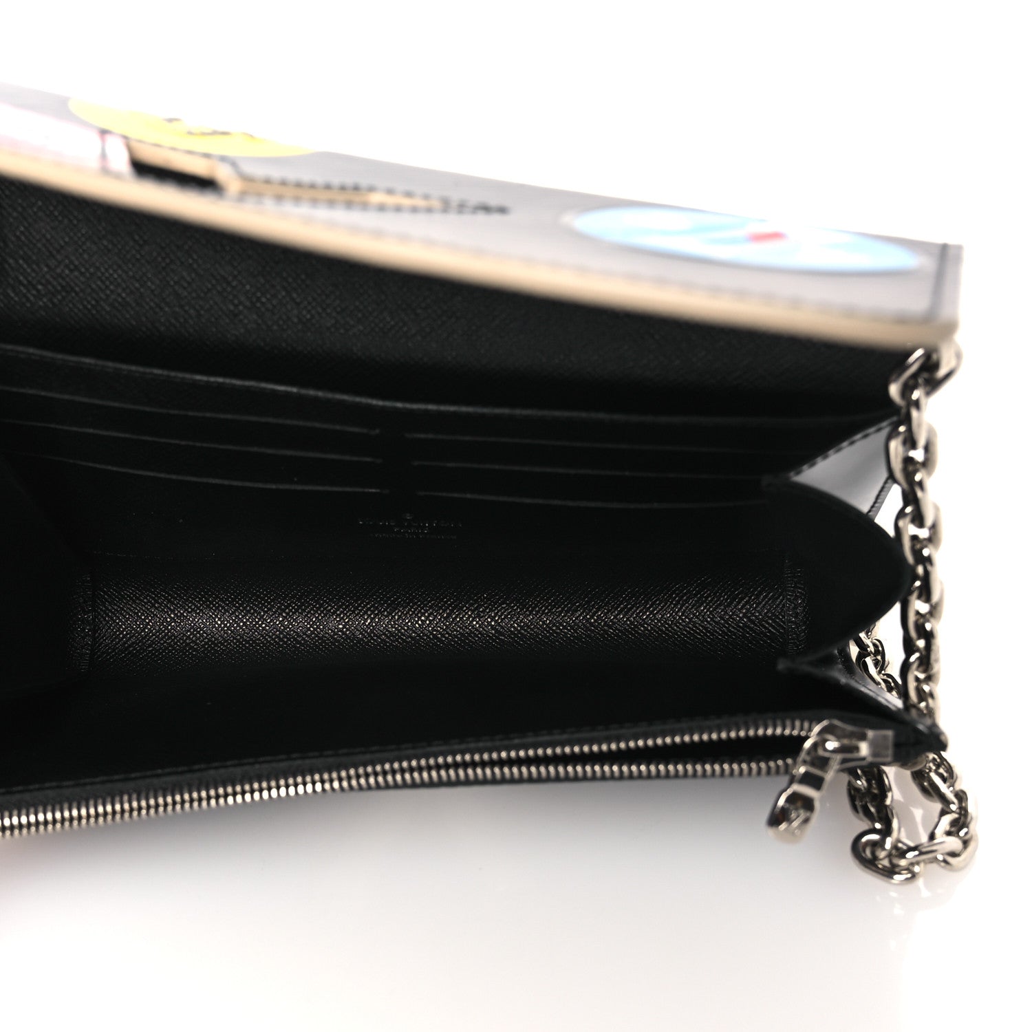 Epi World Tour Twist Chain Wallet Black