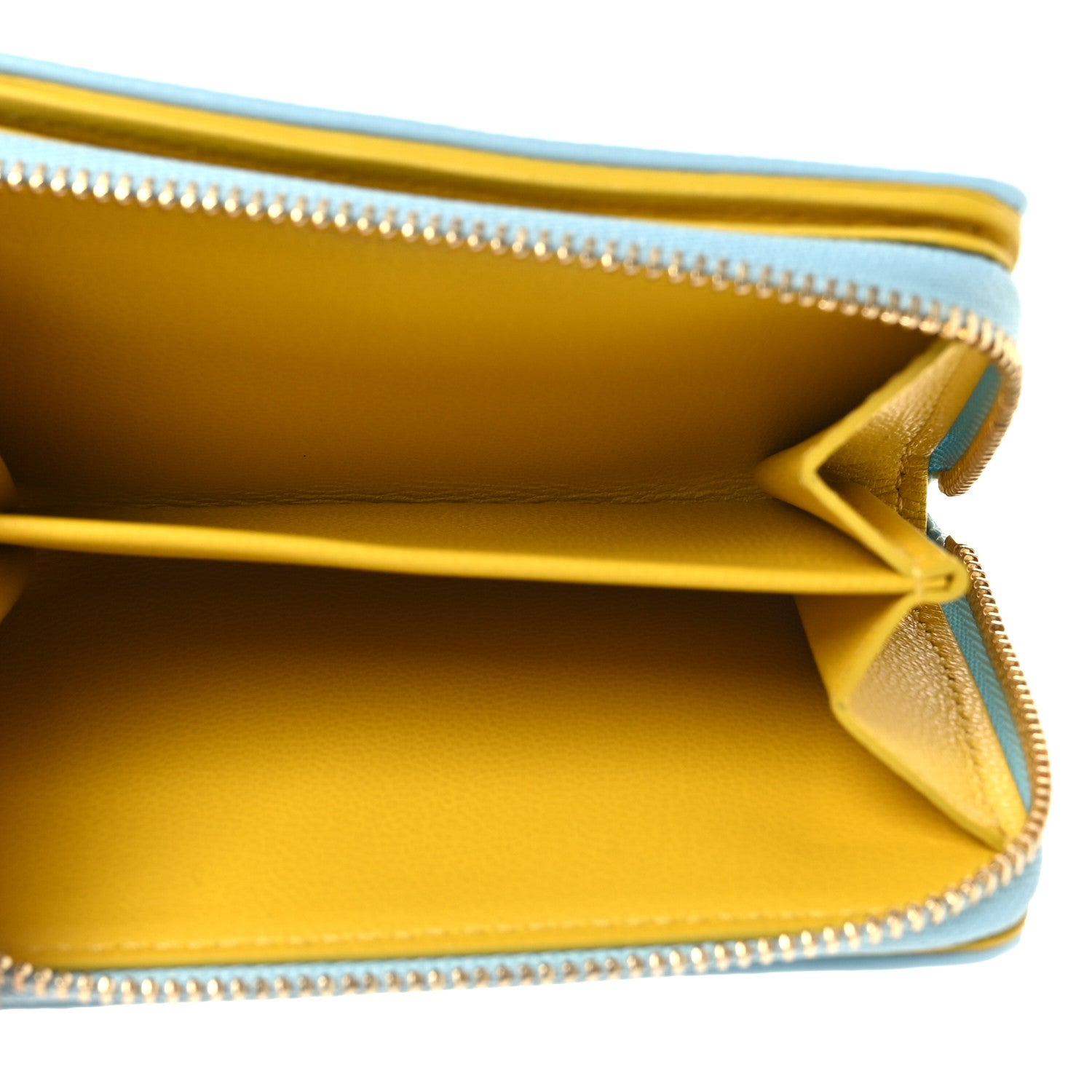 Lambskin Embossed Monogram Lou Coussin Wallet Blue Yellow