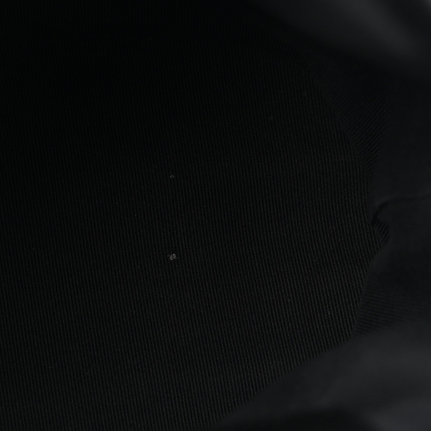 Lambskin Quilted Logo Mini Backpack Black