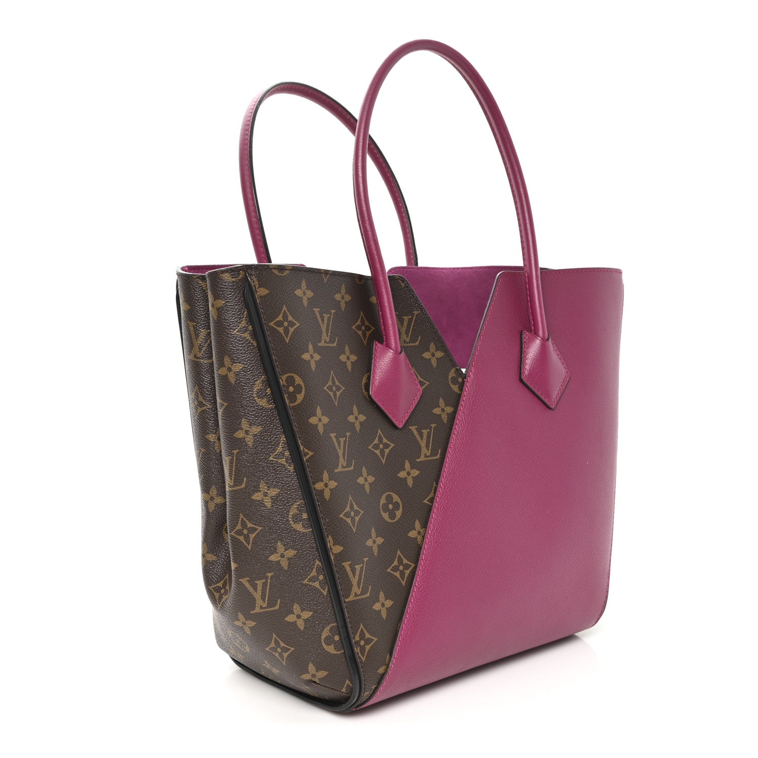 Calfskin Monogram Kimono Tote Grape