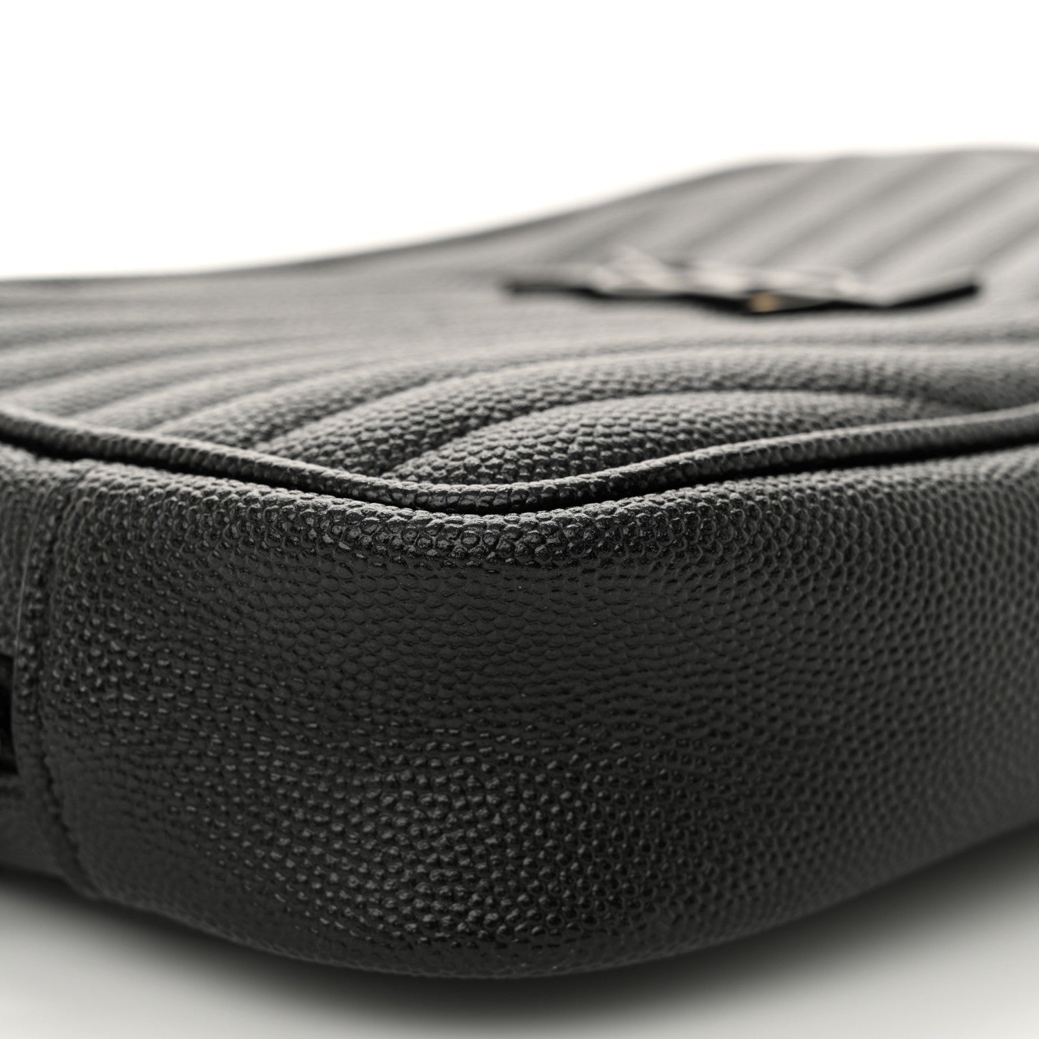 Grain De Poudre Matelasse Monochrome Monogram Mini Lou Camera Bag Black
