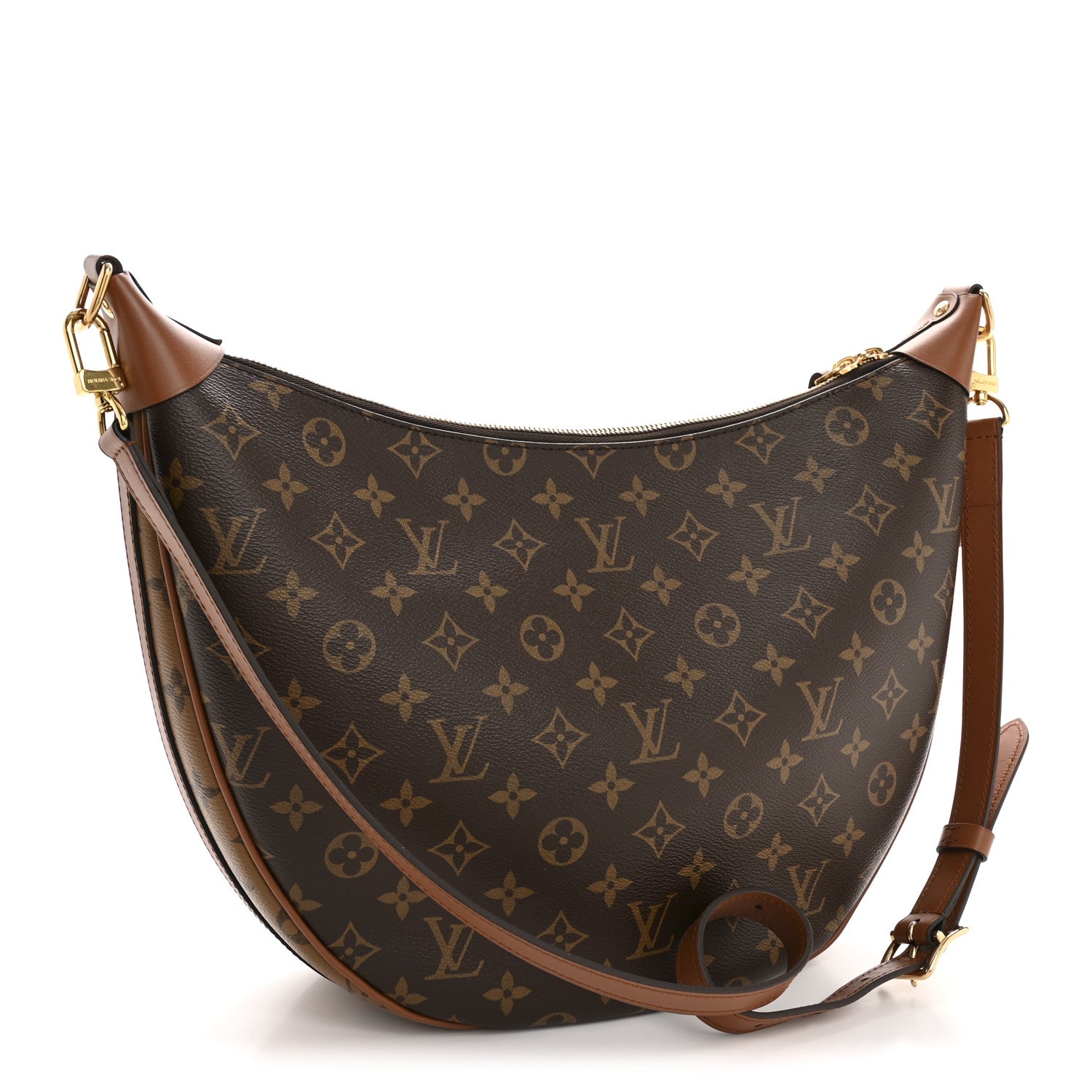 Reverse Monogram Loop Hobo