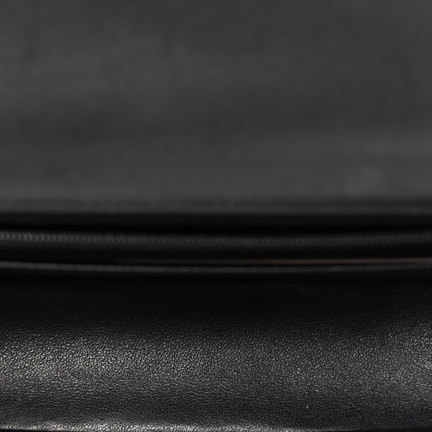 Lambskin Quilted Mini Rectangular Flap Black