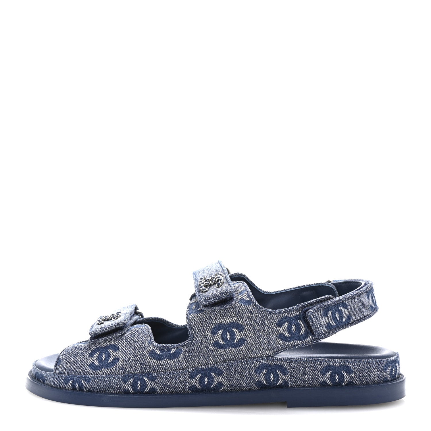 Denim CC Dad Sandals 39.5 Blue